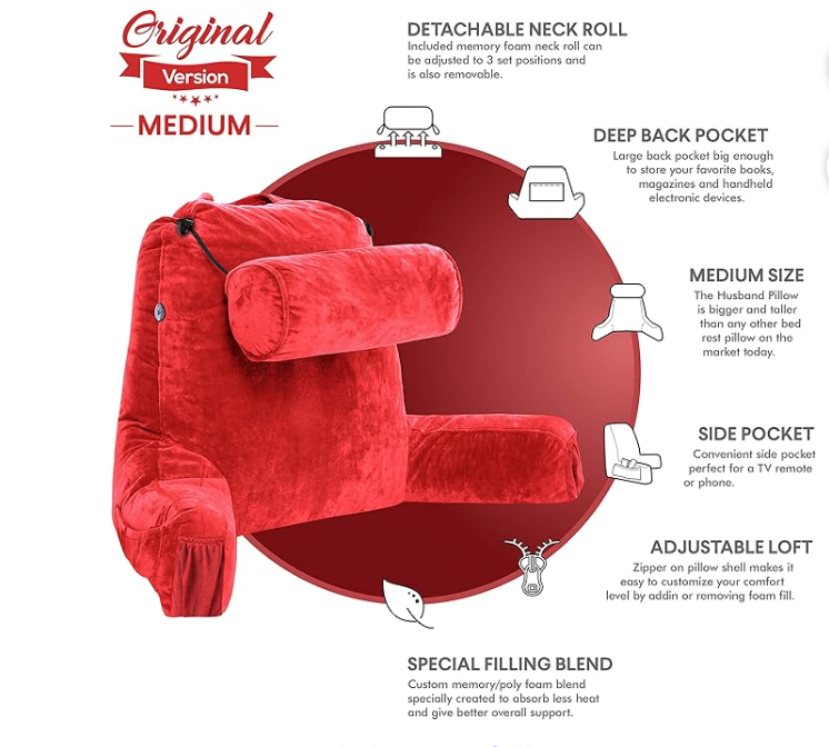 Firm support bed rest pillow - photo 3