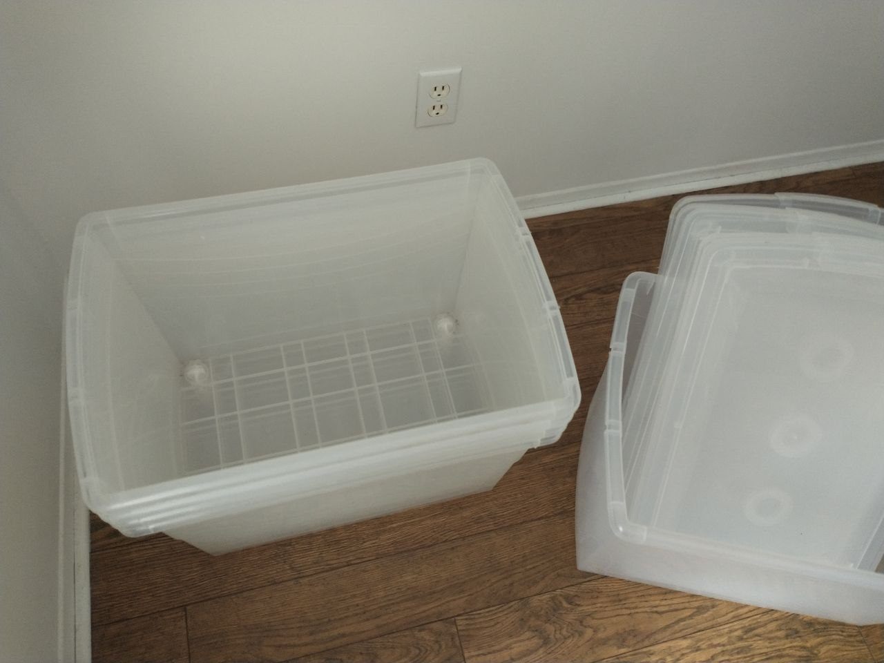 Large Plastic Bins with Wheels ($5 each) - photo 3