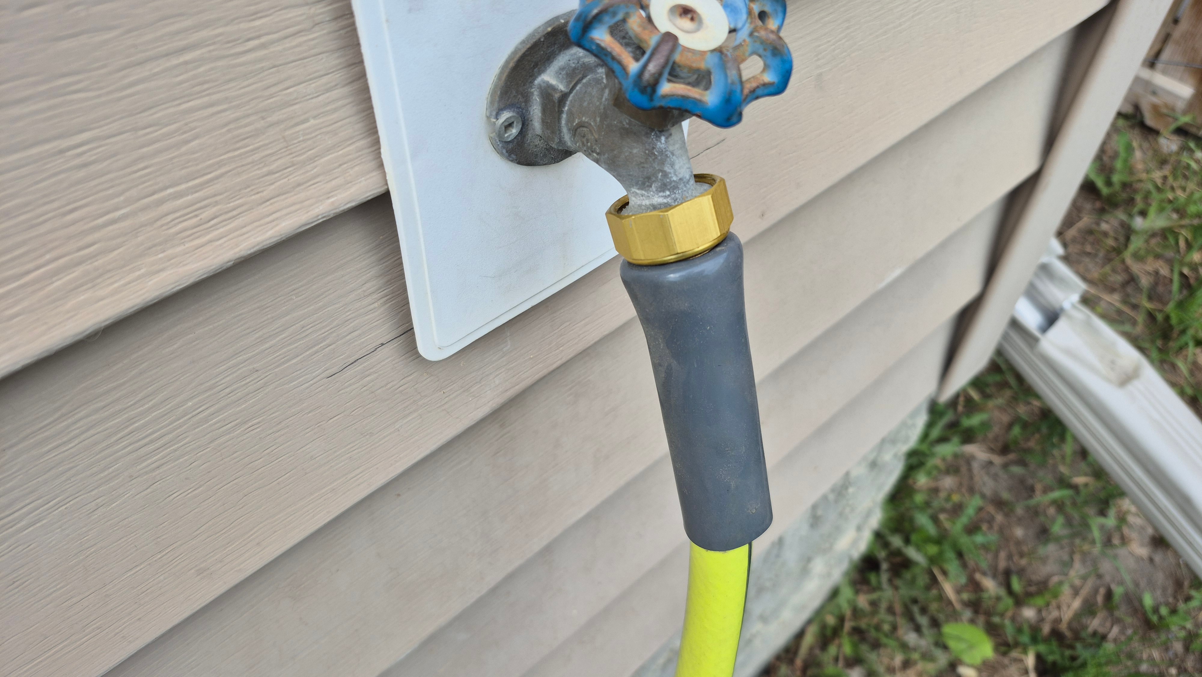 Yellow Garden Hose with Sprayer Nozzle - photo 3