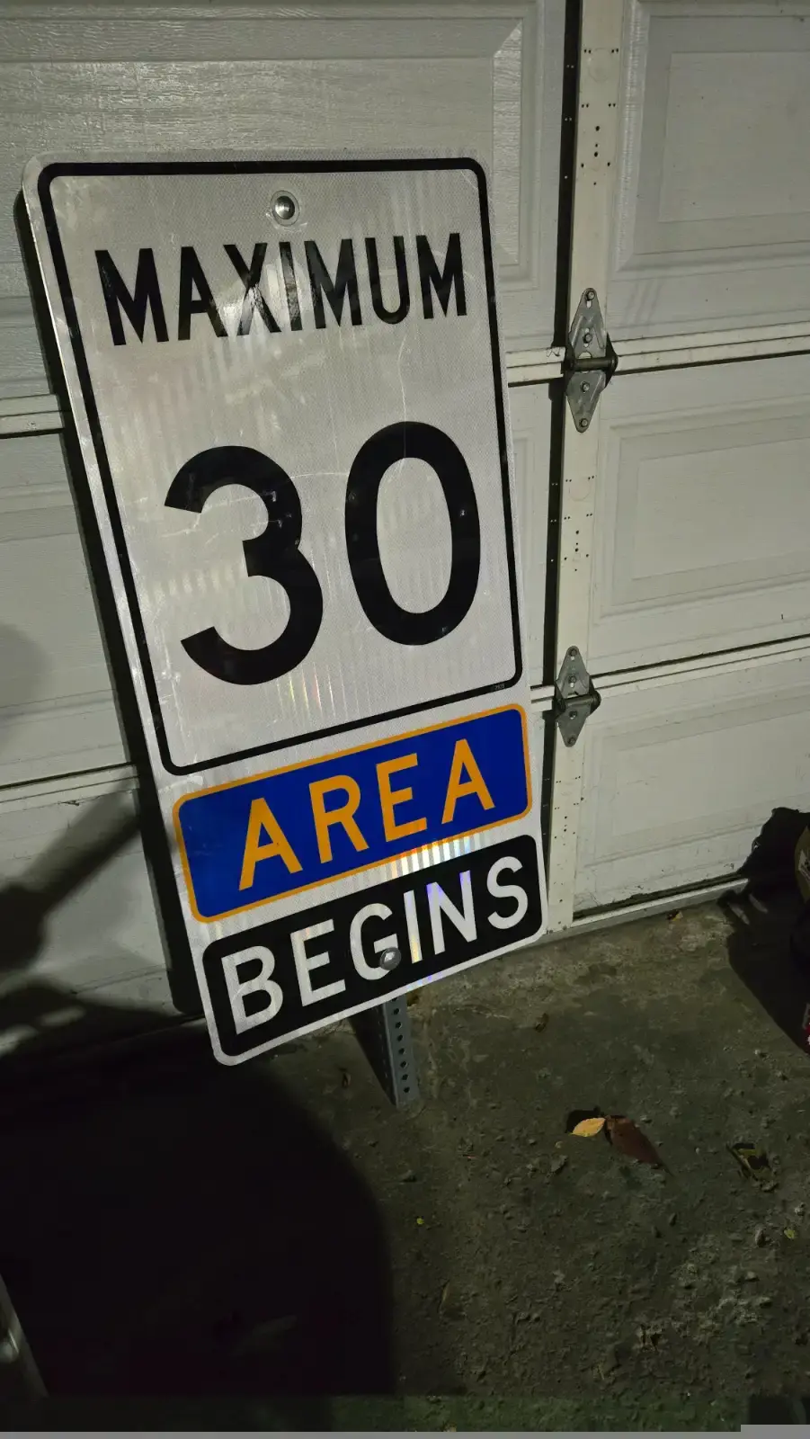 Authentic Toronto City 30km Road Sign – Rare Collectible