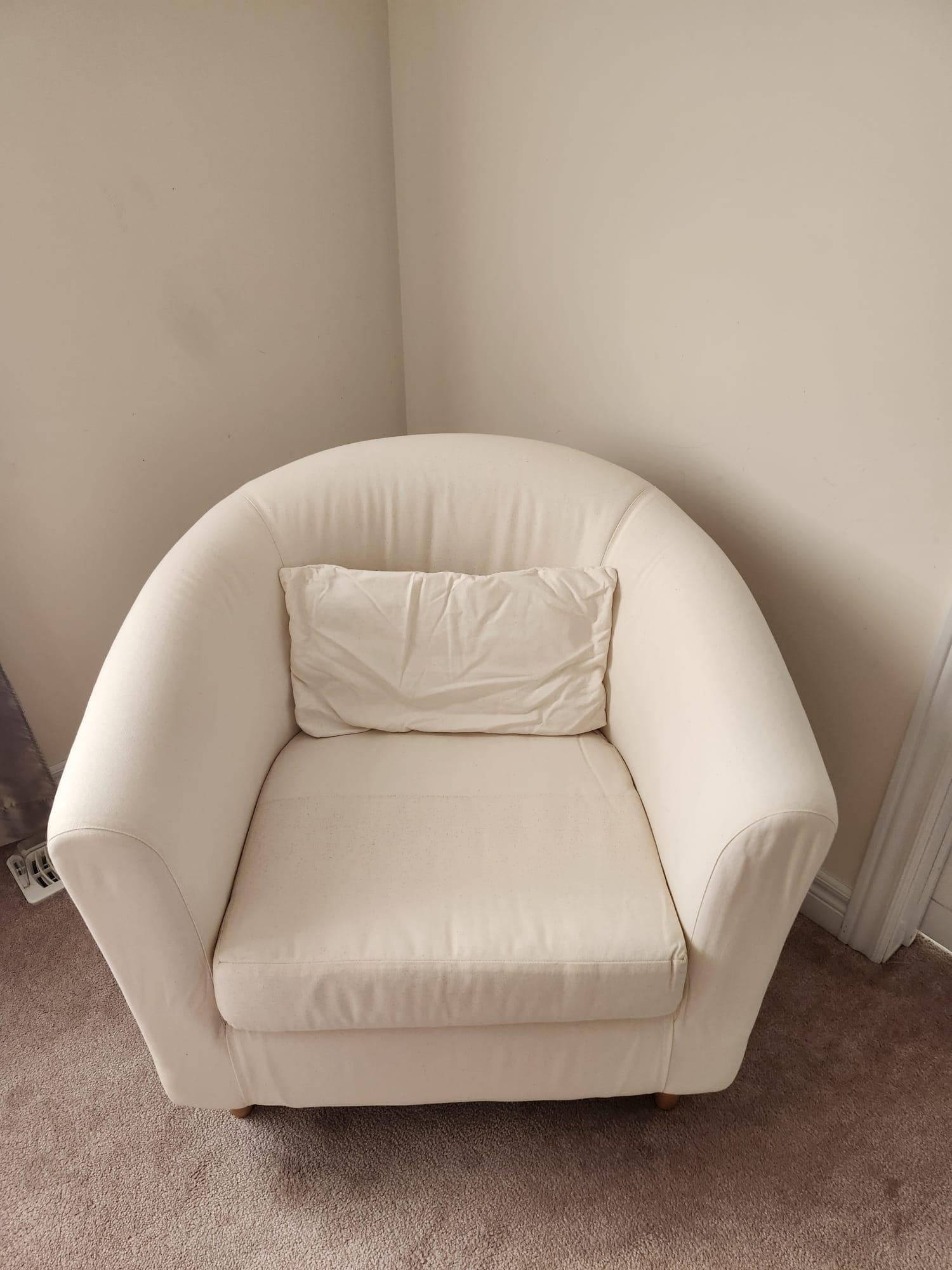 Cream Accent Chair x 2