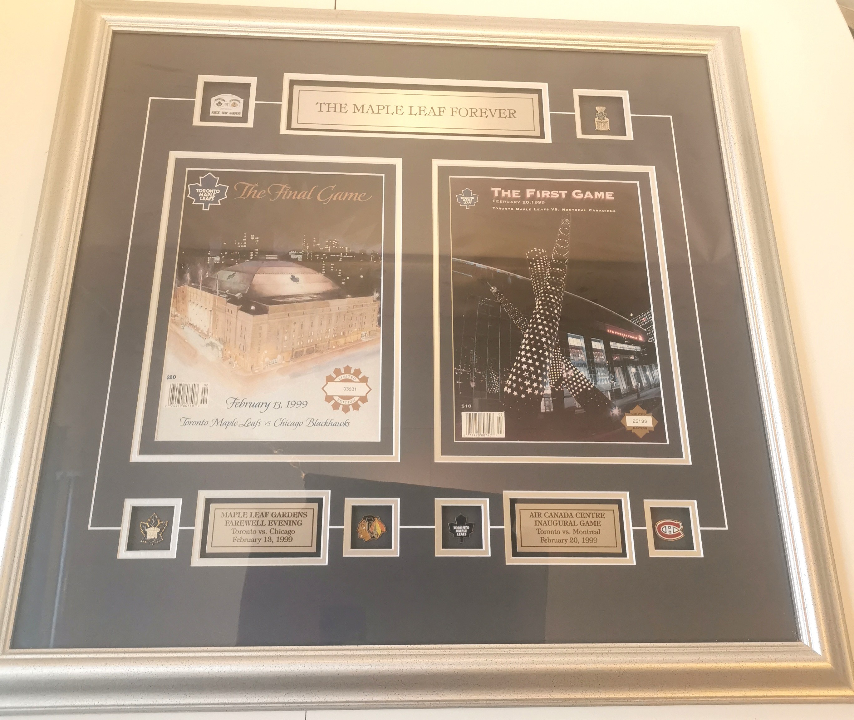 Framed Toronto Maple Leafs Limited Edition 1999 Arena Transition - photo 2
