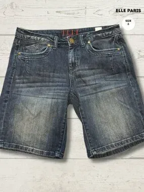 Elle Paris Denim Bermuda Shorts – Size 6 - photo 2
