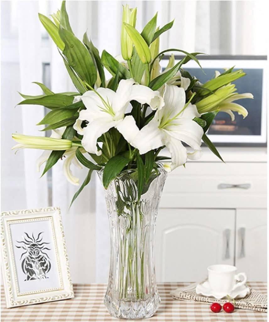 Modern Flower Glass Thickening Design Home Ornaments - 9inch