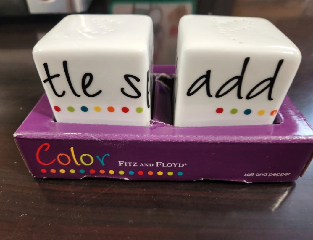 Fitz and Floyd Salt & Pepper Shakers - Add a Little Spice - photo 2