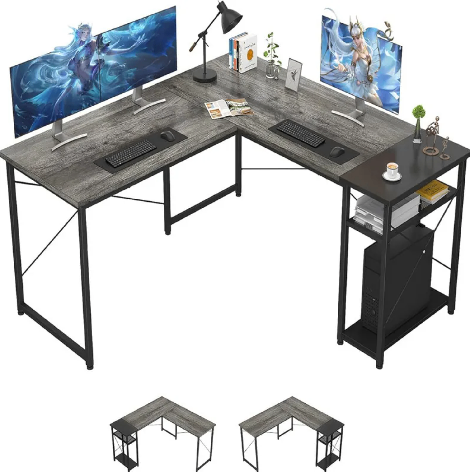 Large L-Shaped Computer Desk