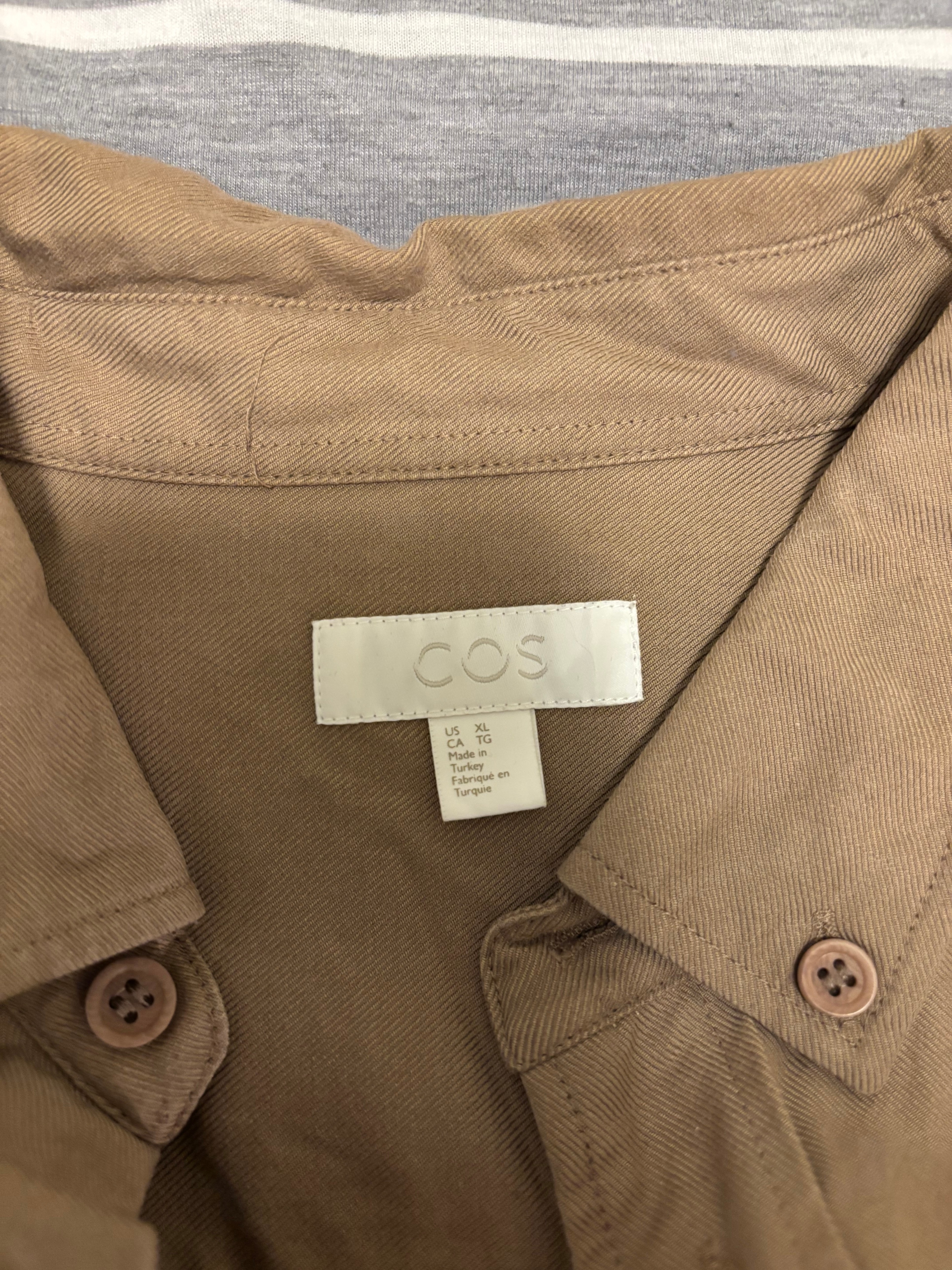 COS Button-Up Shirt - Brown - photo 2