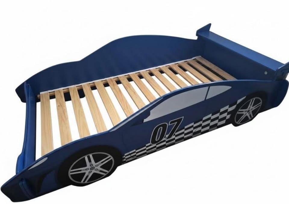 Twin Wooden Kids Racecar Bed - photo 2