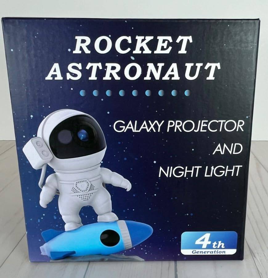 Rocket Astronaut Galaxy Projector and Night Light