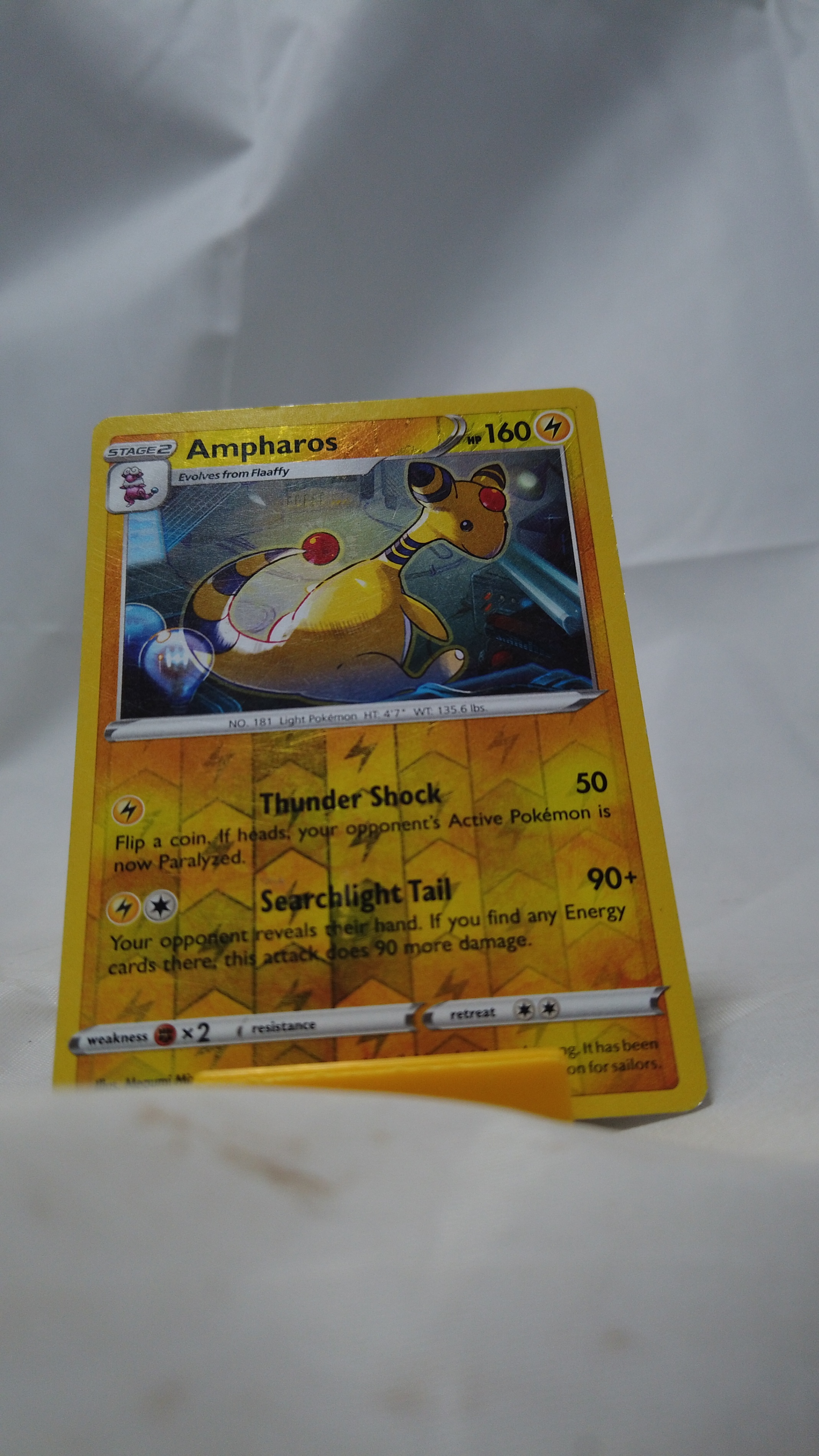 Pokemon Ampharos 49/198 Chilling Reign Card Rare Reverse Holo HP