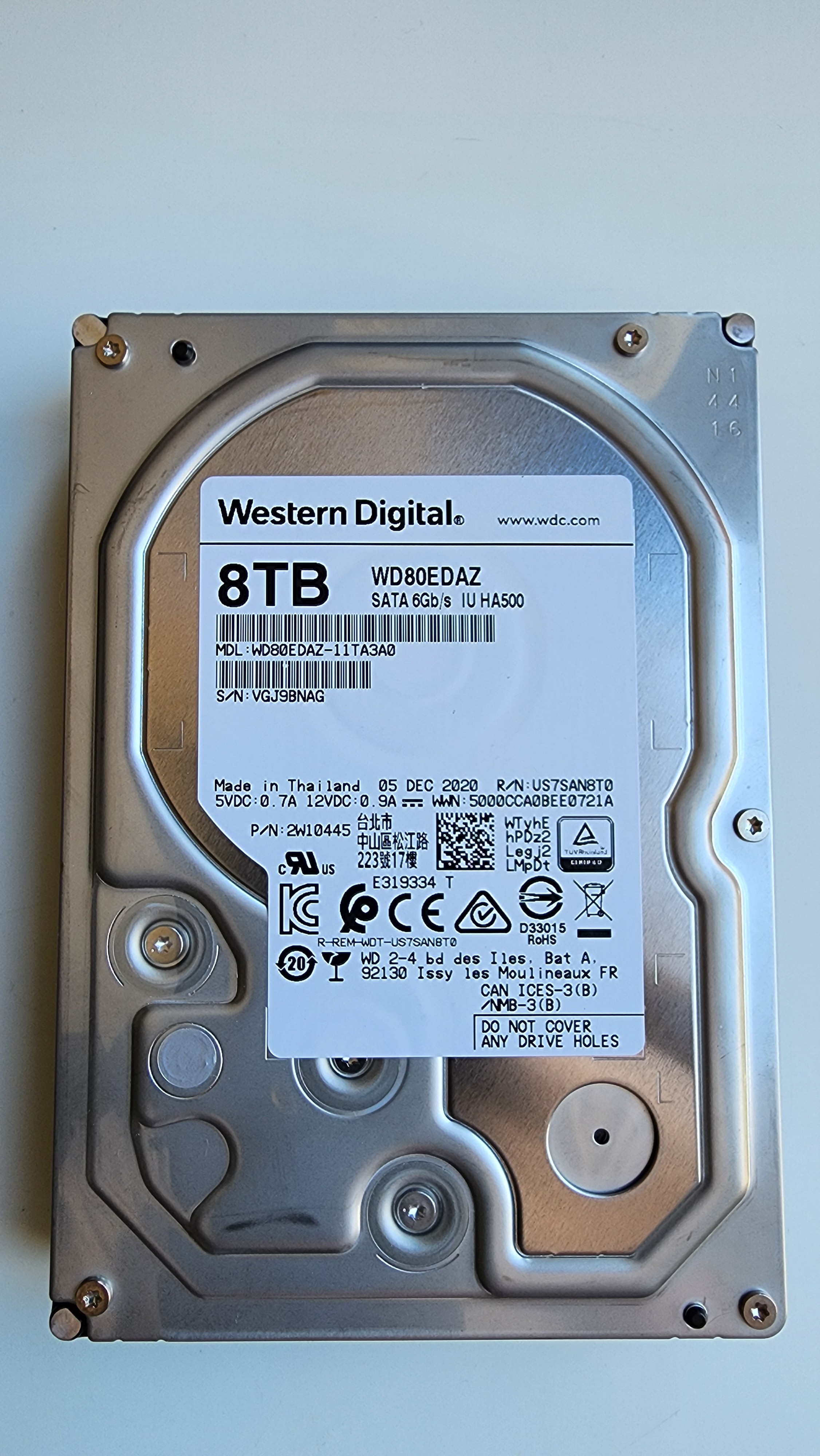 Western Digital 8TB HDD