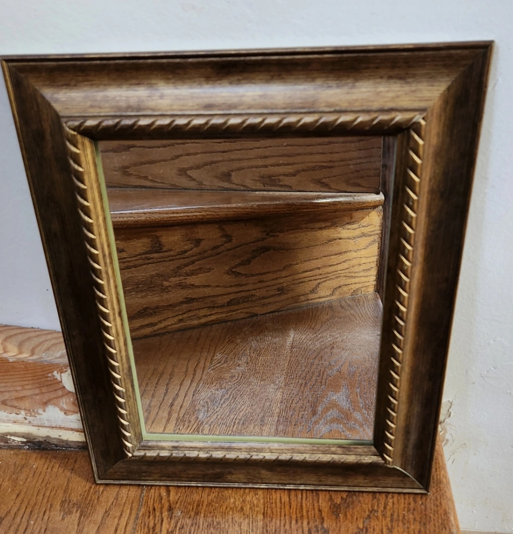 Small framed Mirror – 11.5" x 13.5"