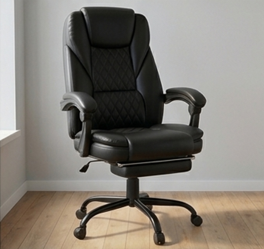 MOVE OUT SALE - office Chair with headrest and footrest