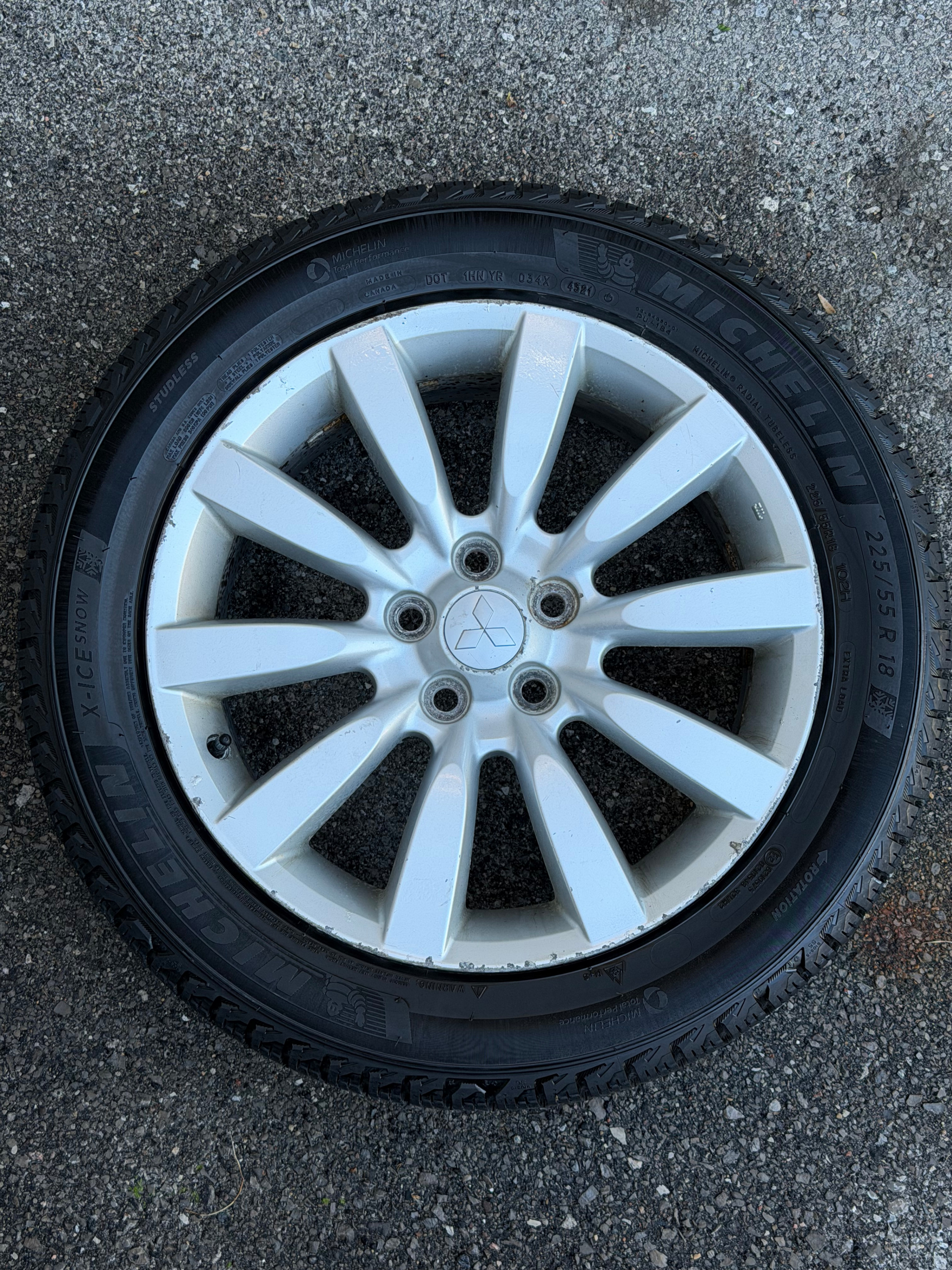 Michelin X-ICE Winter Tires + Mitsubishi Alloy Rims - Set of 4 - photo 3