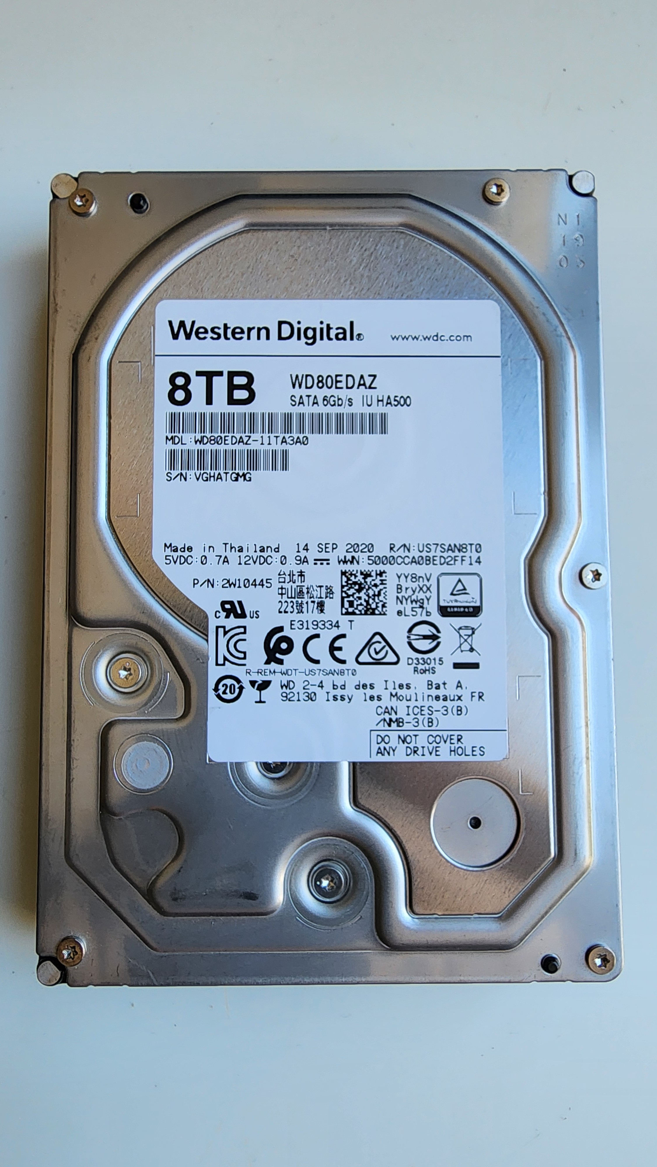 Western Digital 8TB HDD