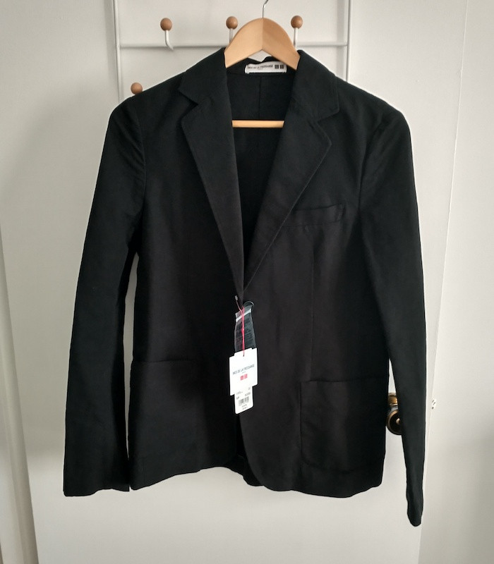 Ines de la Fressange - Black Linen/Cotton Blazer - New