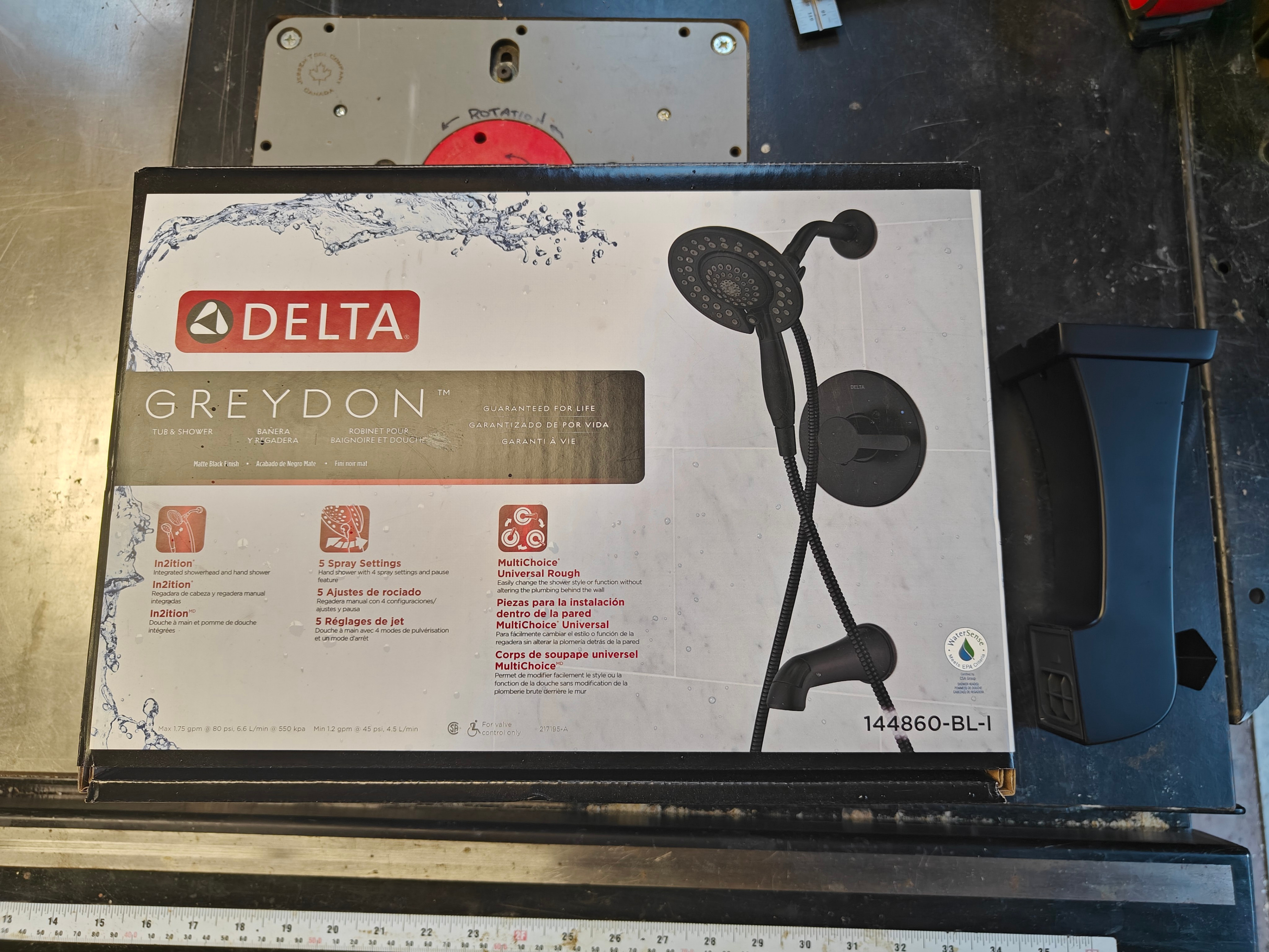 Delta Greydon In2ition Single-Handle tub and shower head
