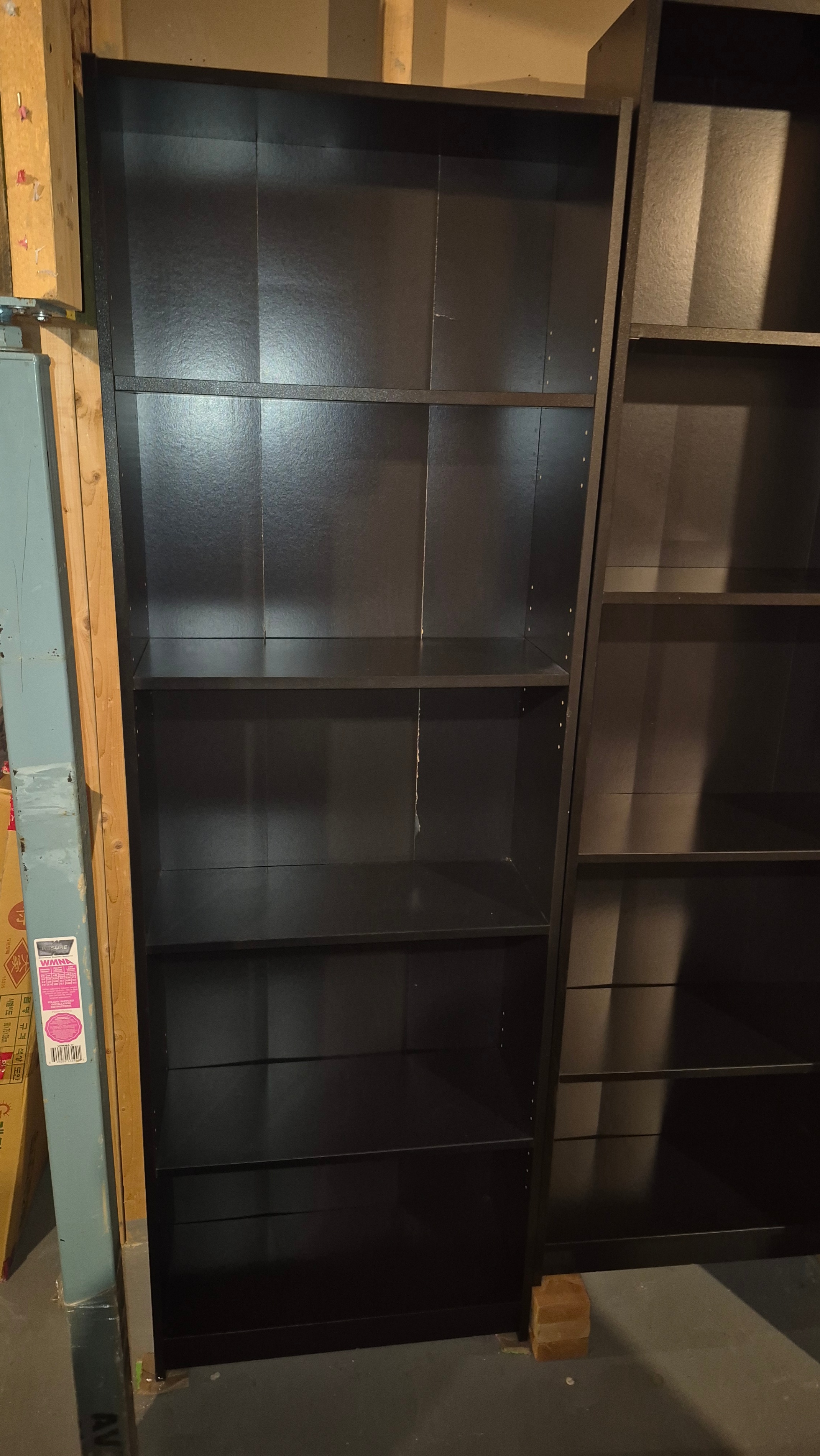 Black Tall Bookshelf