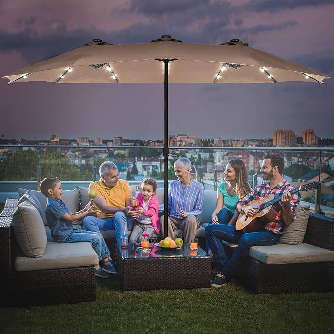 Outsunny 15ft Double-Sided Patio Umbrella - photo 5