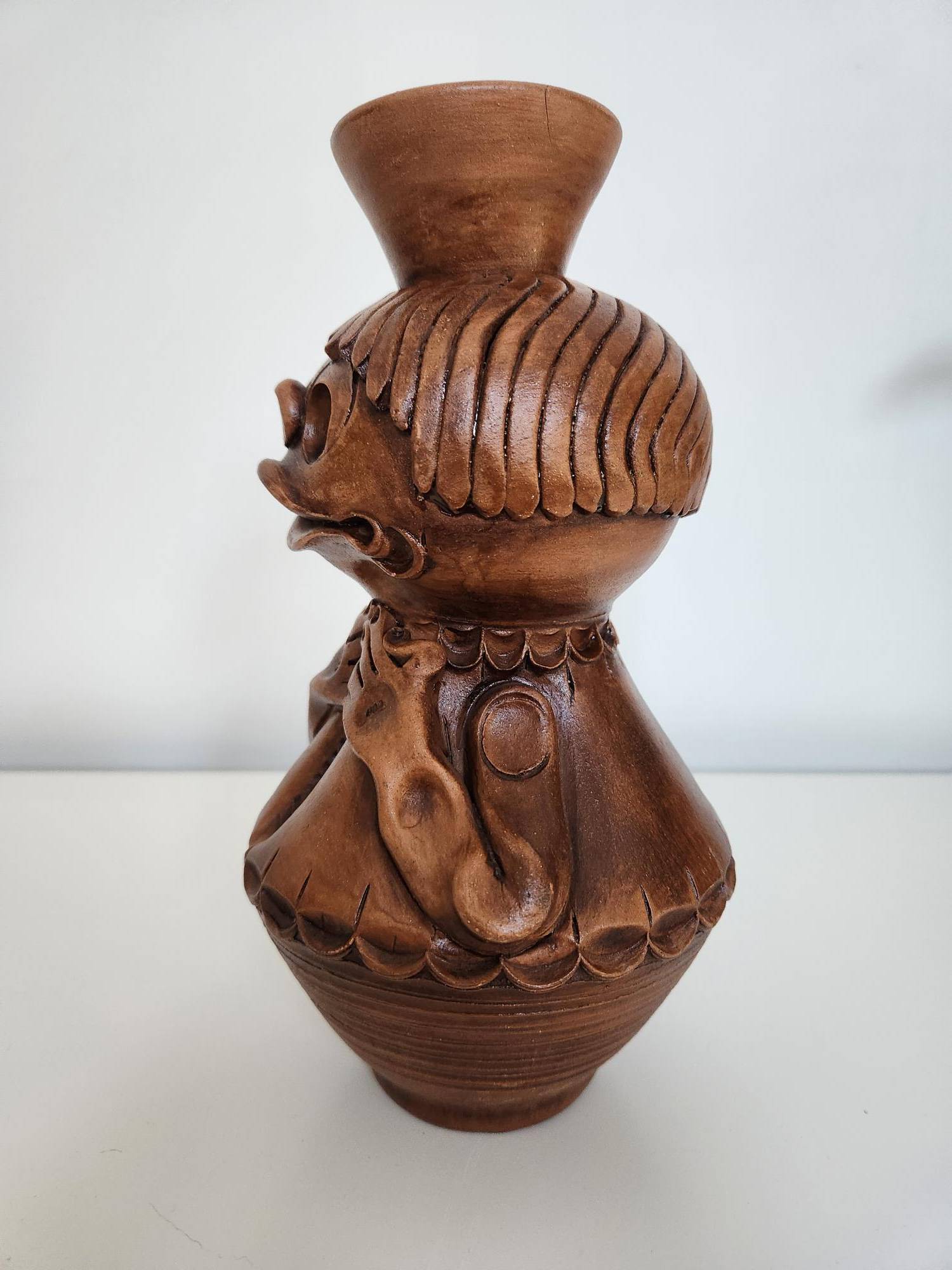 Possibly Haunted - Romanian Figural Pottery Vase, Marked - photo 5