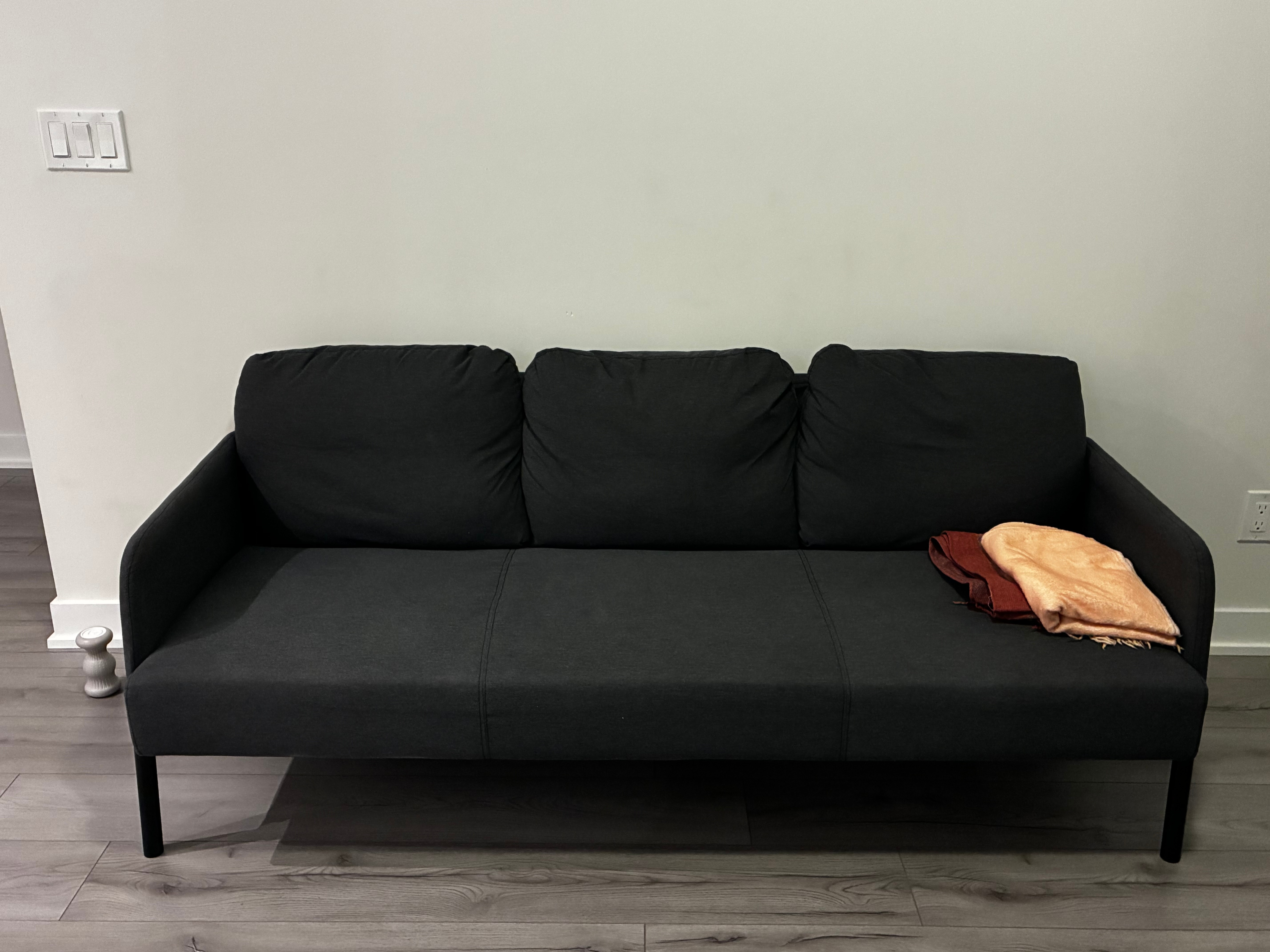 For Sale – IKEA GLOSTAD Sofa (Dark Gray, Excellent Condition)