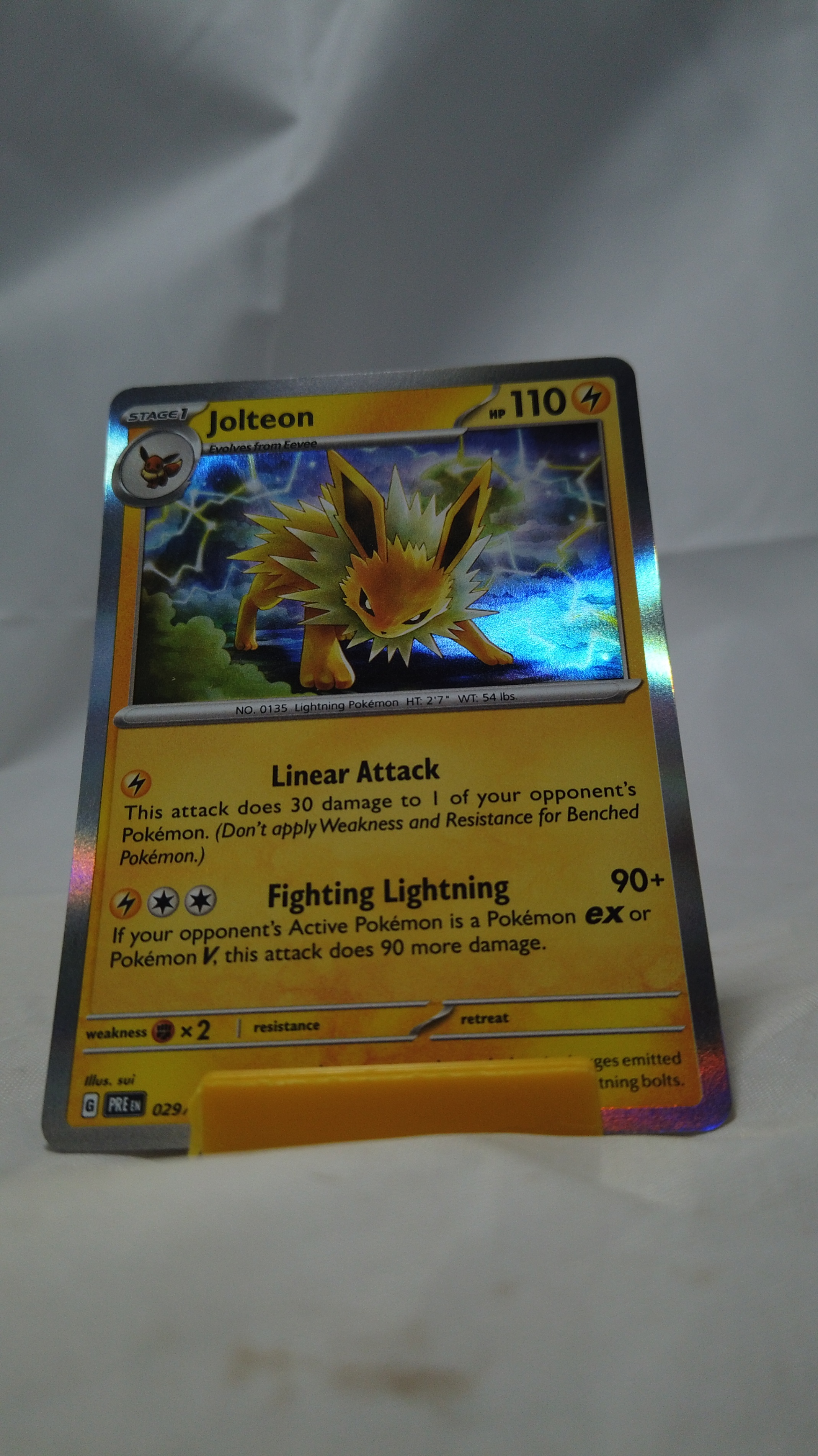 Pokemon Jolteon 29/131 Prismatic Evolutions Card Rare Holo NM
