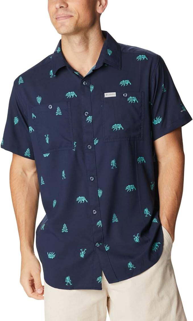 Men's Columbia Utilizer OmniShade Shirts-SIZE LG
