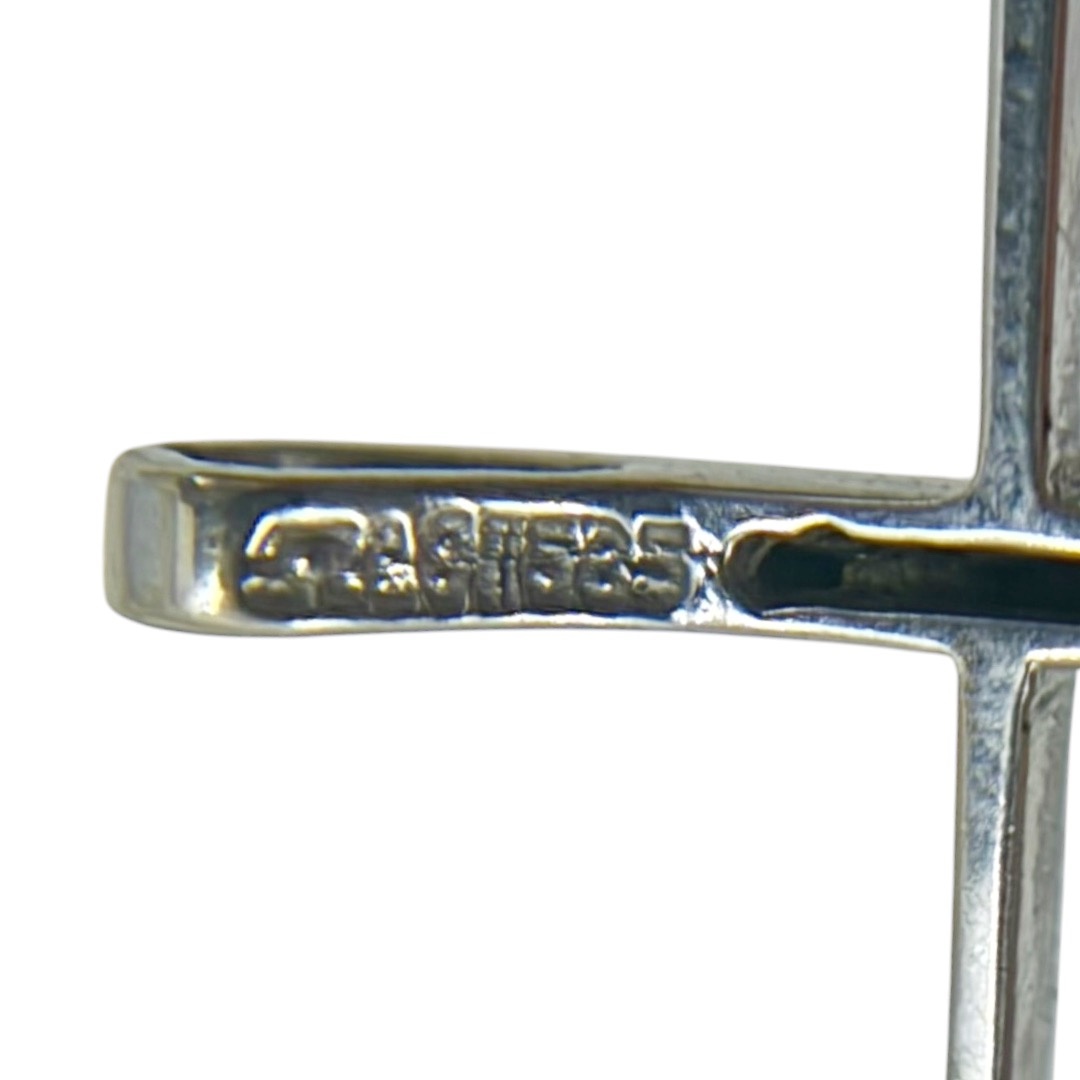 14k white gold cubic zirconia cross Pendant - GM1203 - photo 3