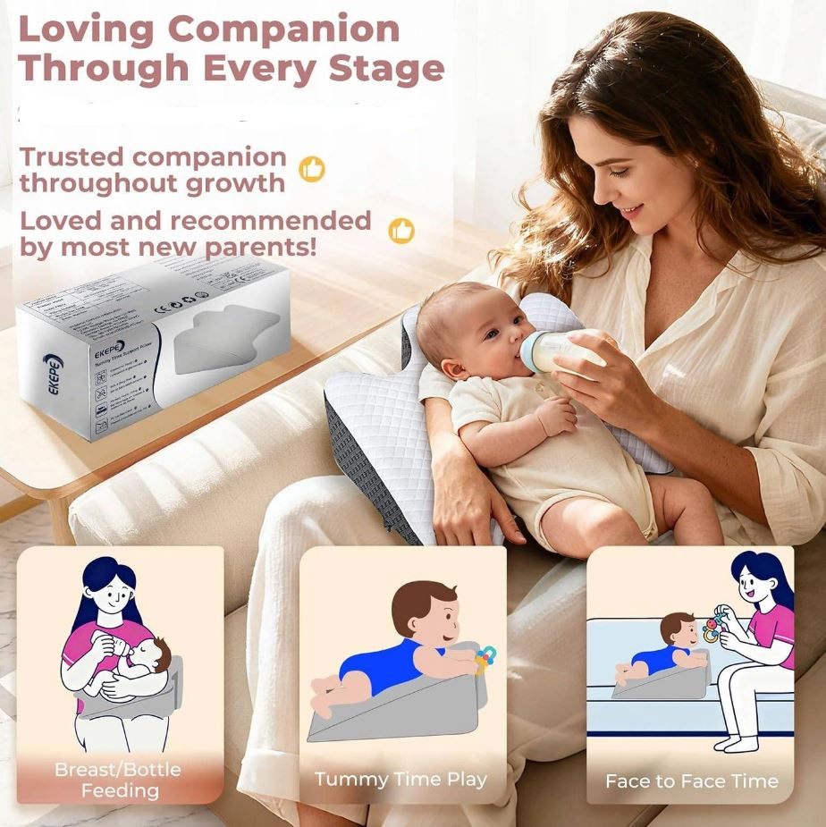 NEW~ Memory Foam Baby Support Prop Pillow Infant 0–12M - photo 2