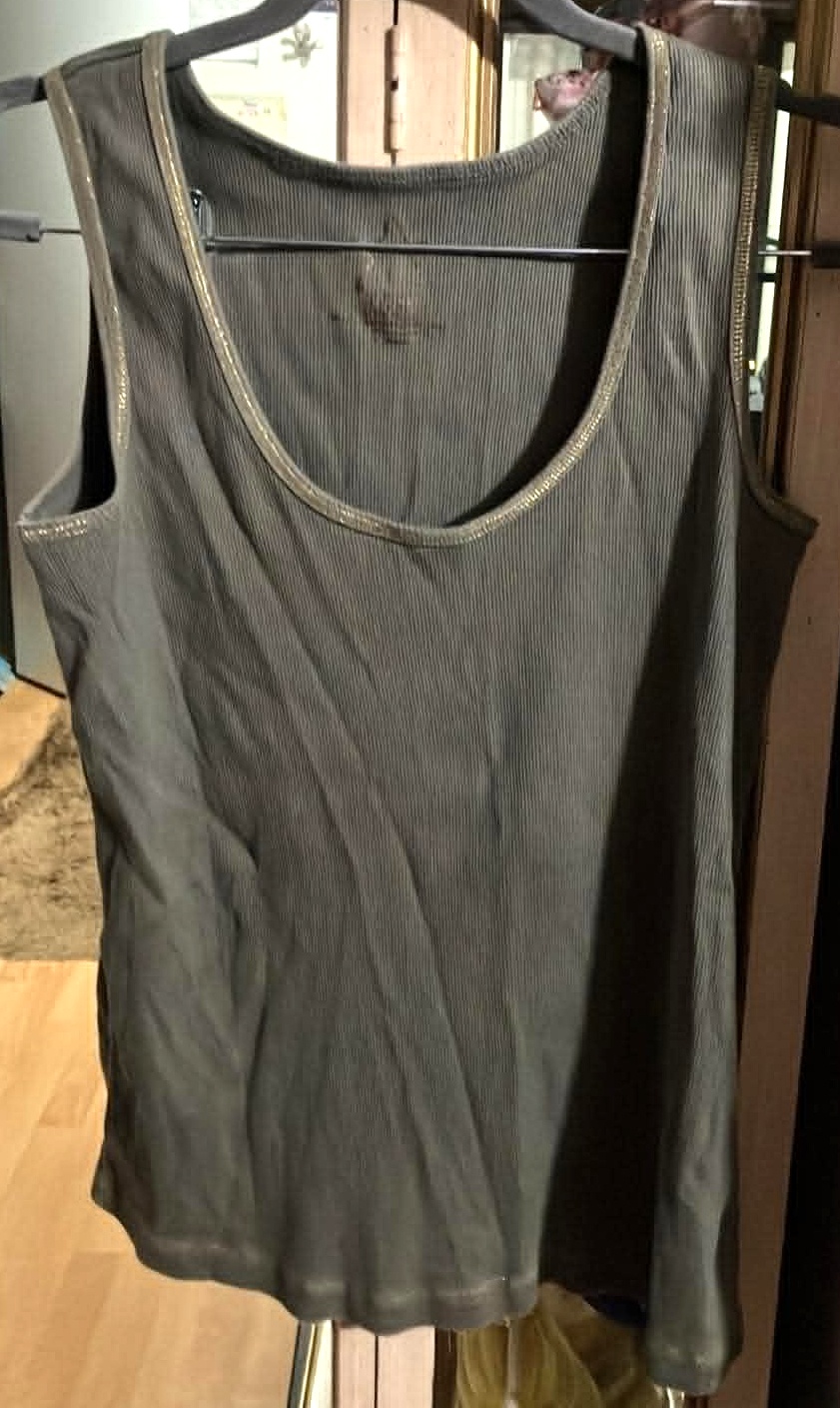 Women Dark Green Tank Top - Size 1X