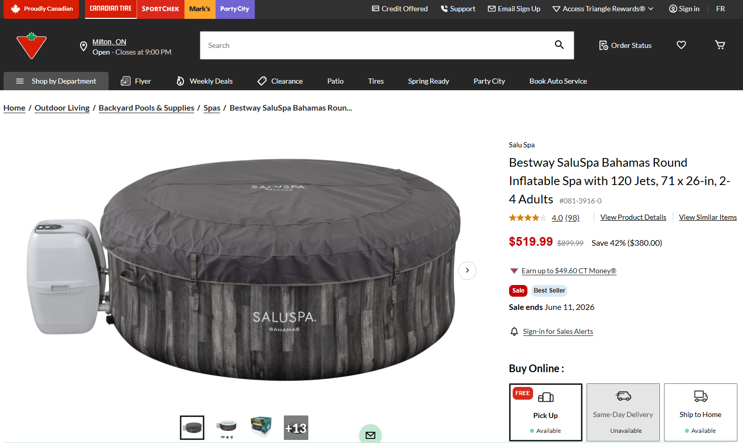SaluSpa Ibiza Inflatable Hot Tub - photo 2