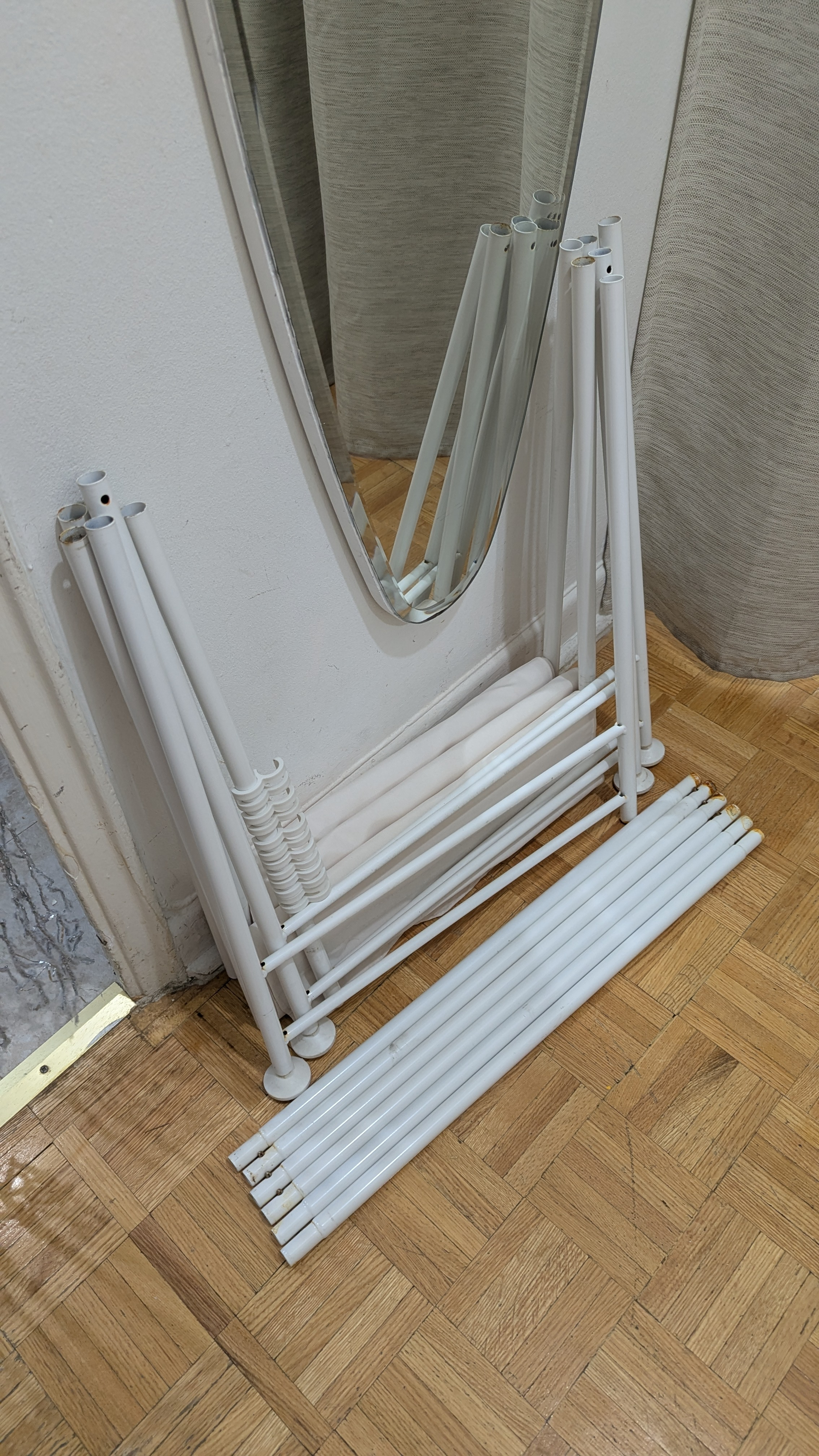 Portable, Foldable Tall 3-Panel Screen/Room Divider Wall Balcony - photo 4