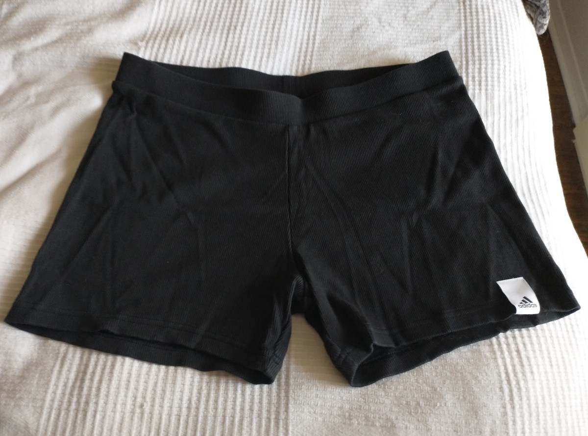 Ribbed Short Shorts - adidas - New