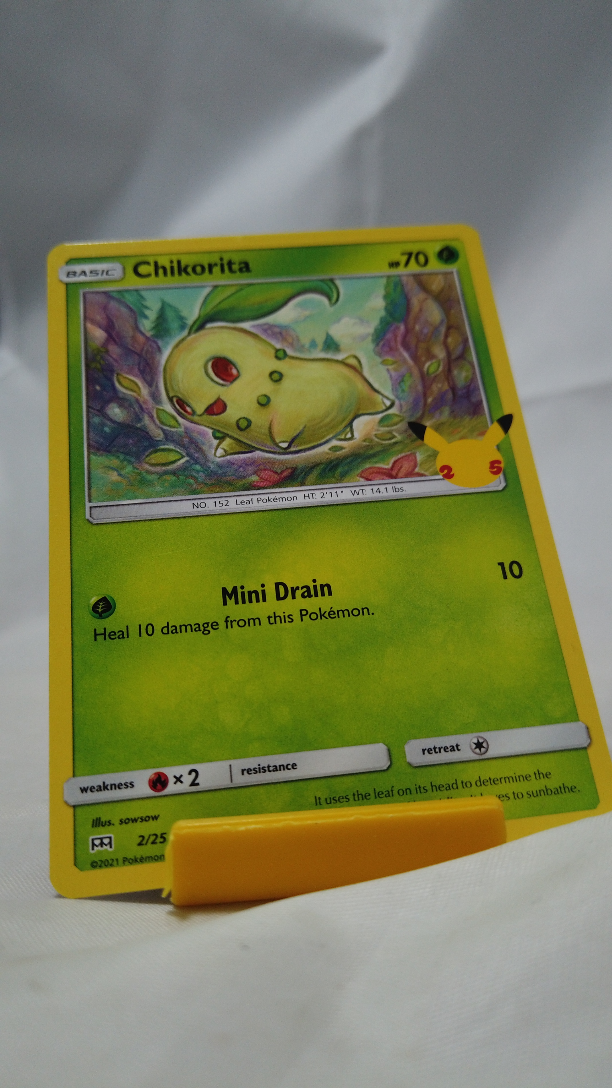 Pokemon Chikorita 2/25 McDonald's Collection 2021 None NM