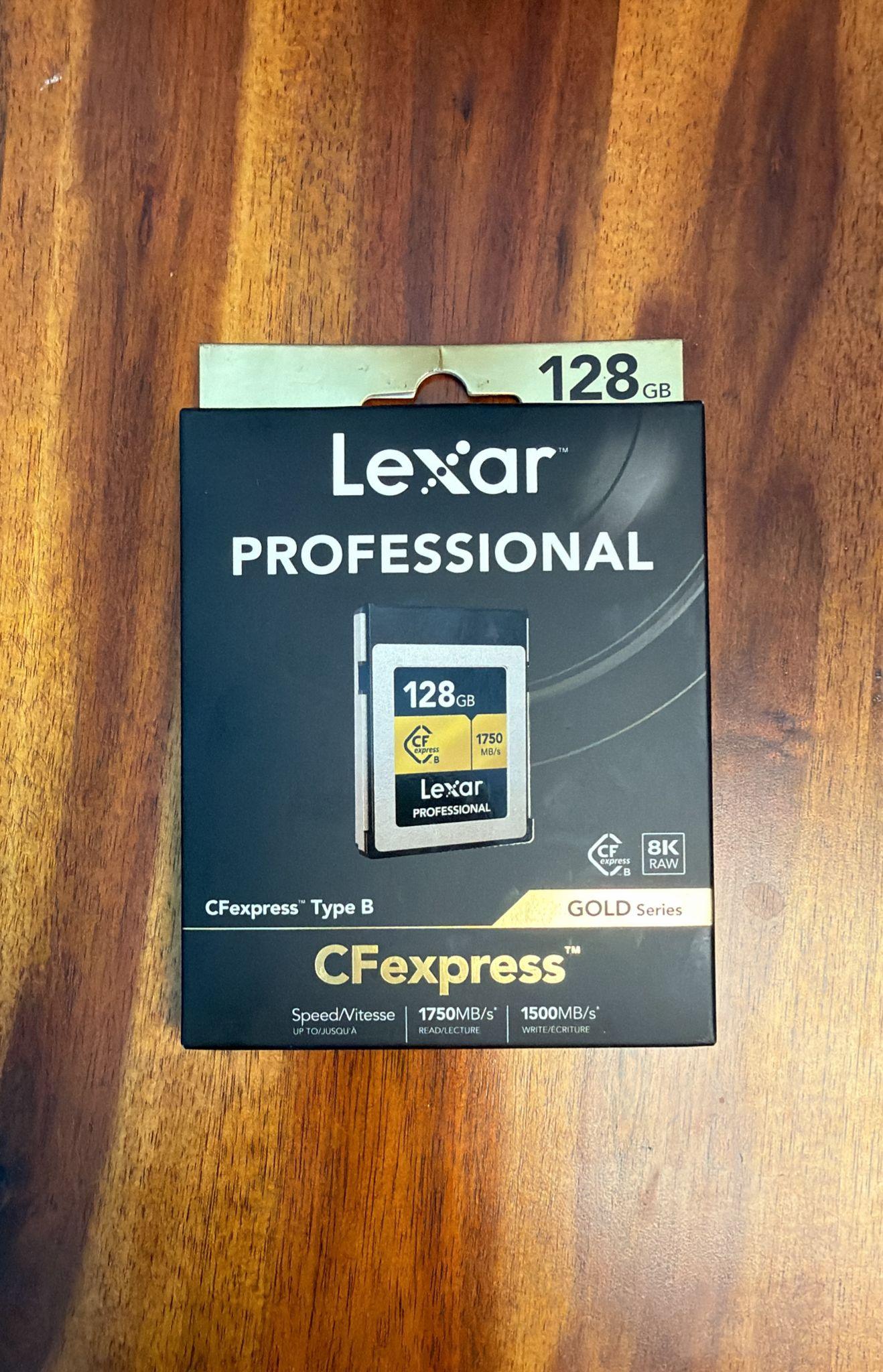 Lexar 128GB Professional CFexpress Type B Card Gold
