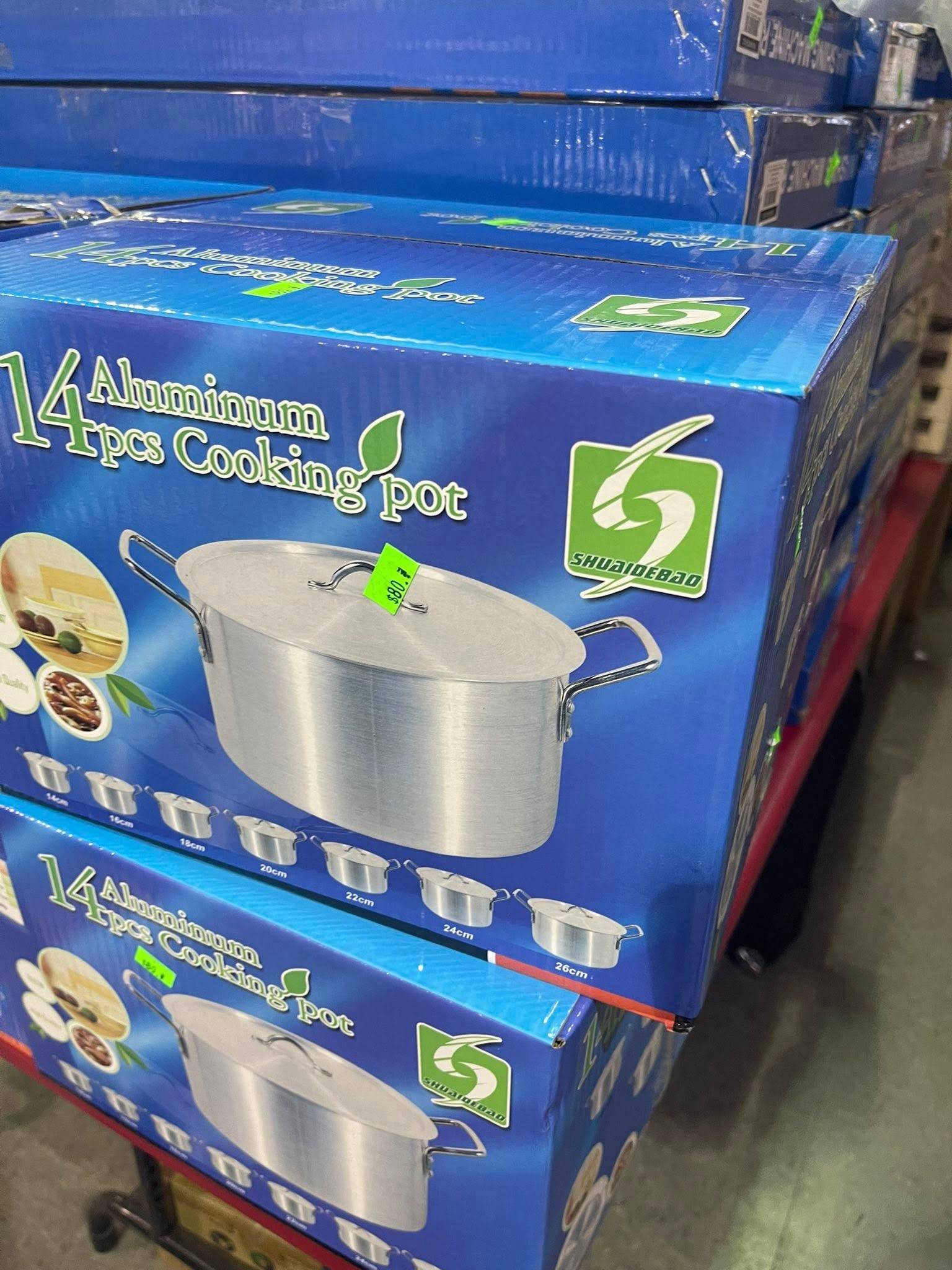 OD 14‑Piece Aluminium Cooking Pot Set (14–26 cm) - photo 5