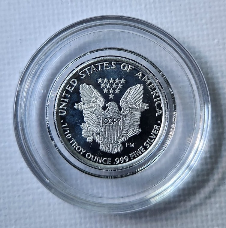 Blood Moon Requiem — 1/10 oz .999 fine silver - photo 3