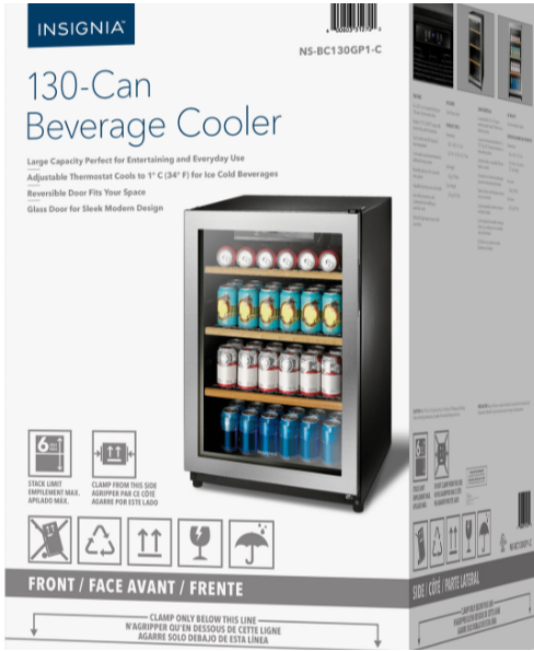 Insignia 130-Can Freestanding Beverage Cooler (NS-BC130GP1-C)