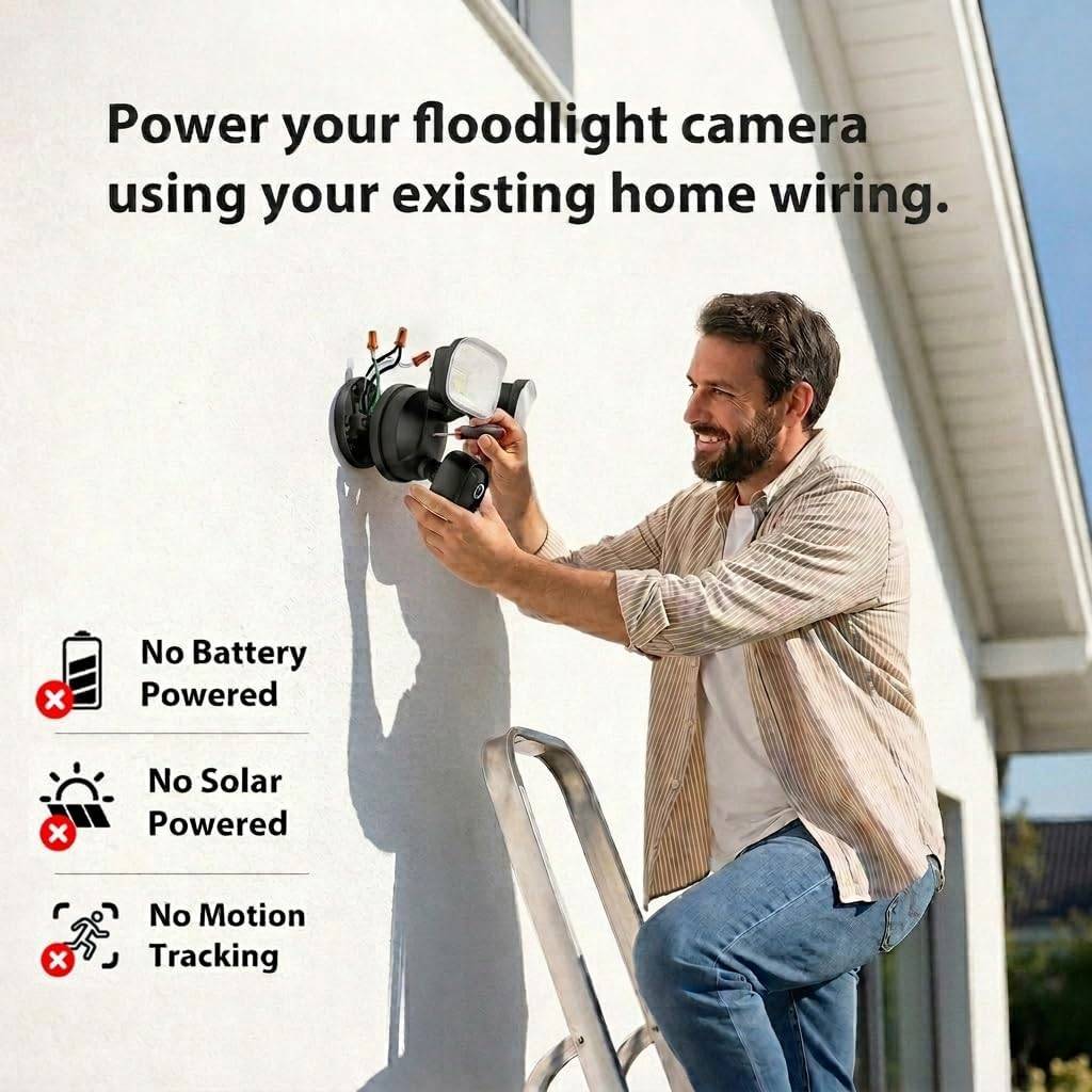 2K Hardwired Flood Light Camera - photo 3