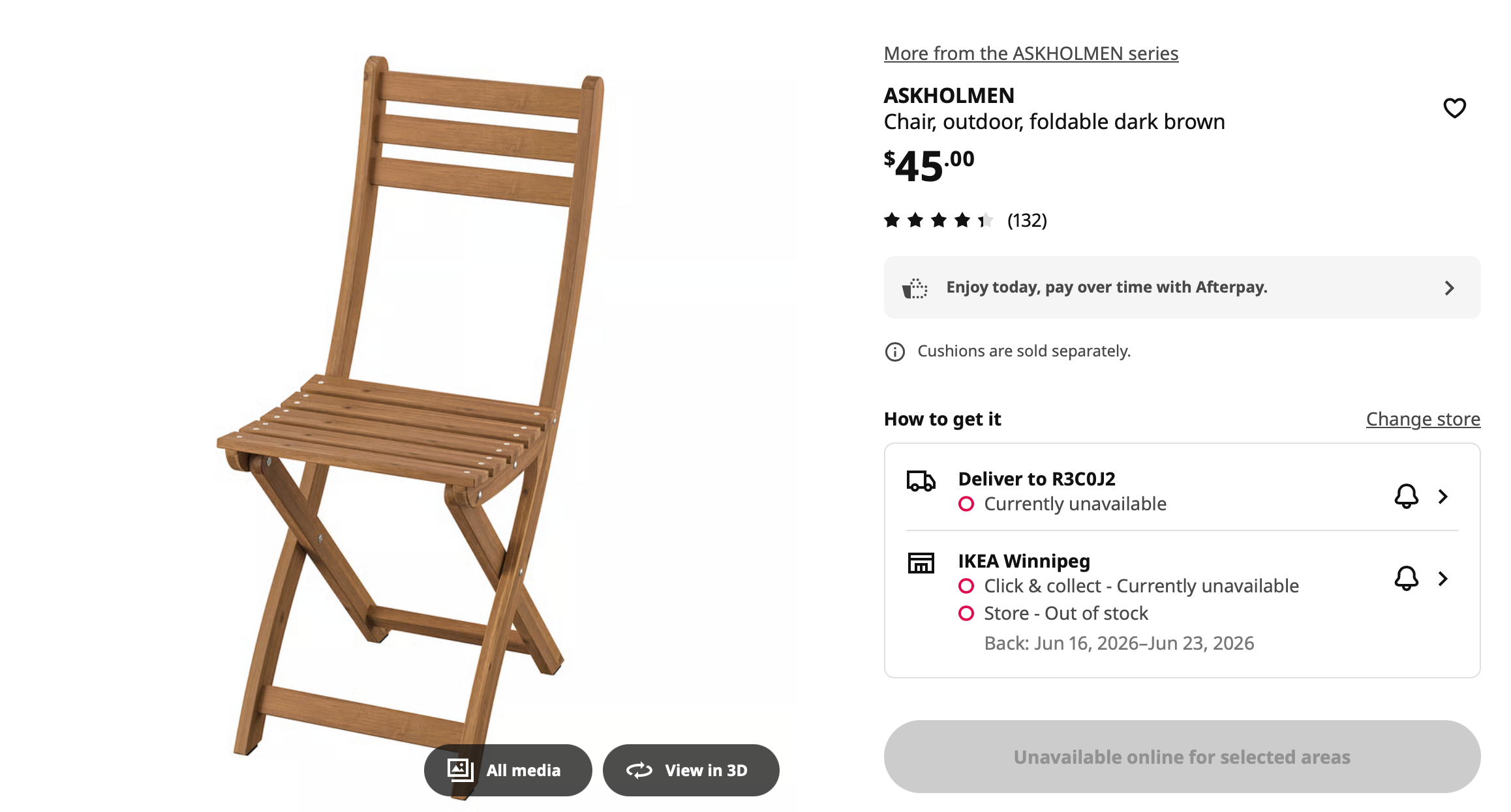 Foldable patio chair - photo 4