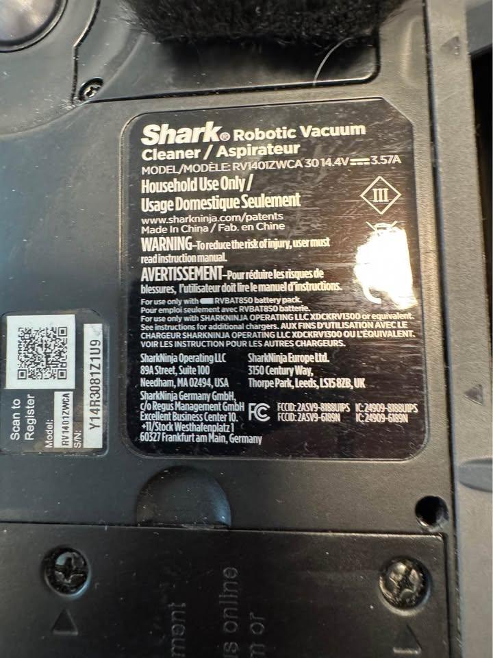 Shark VACUUM Robot Self Empty RV1401ZWCA - $250 - photo 2