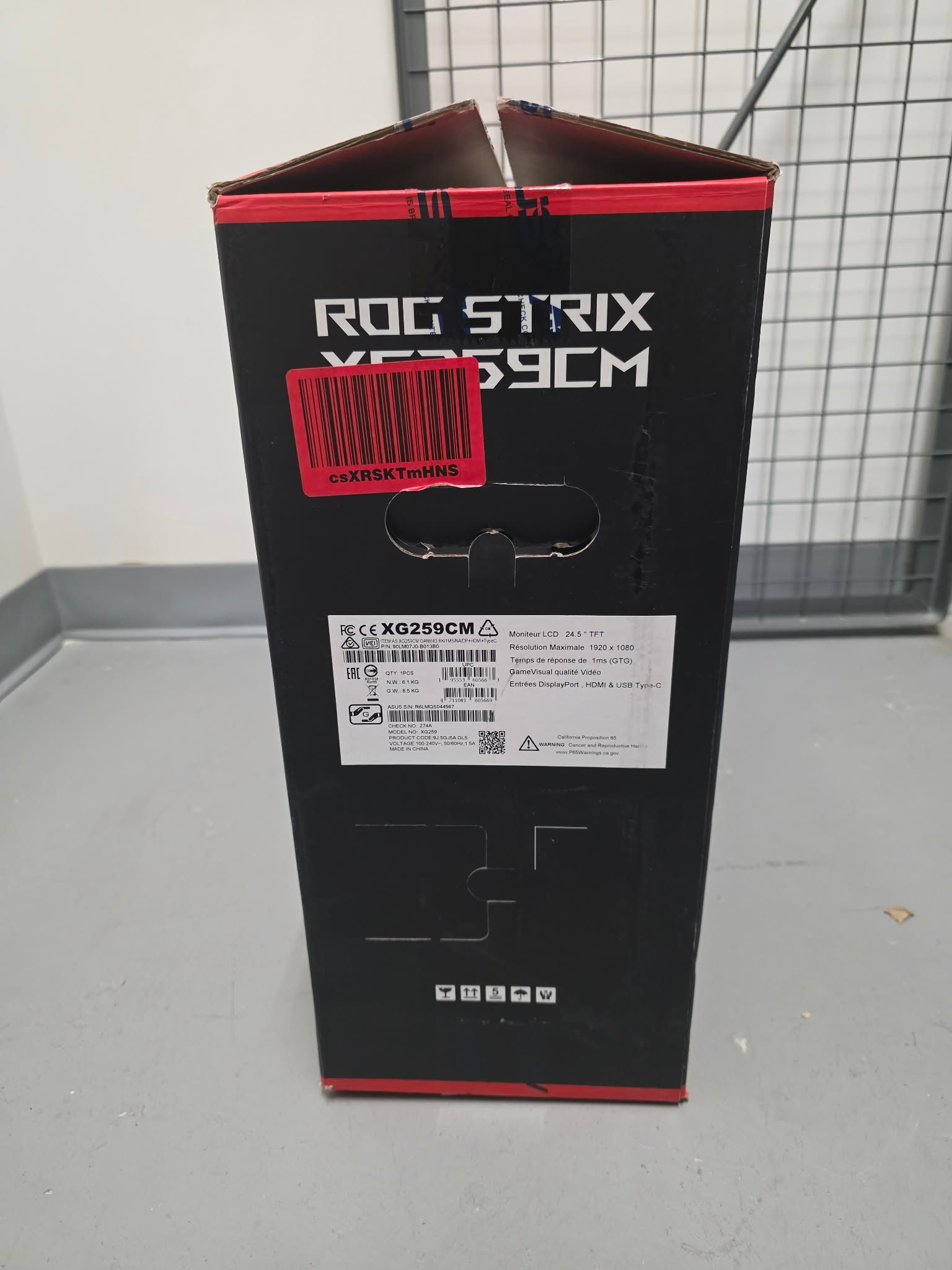 ASUS ROG Strix 24.5” 1080P 240Hz HDR Gaming-Monitor (XG259CM) - photo 4