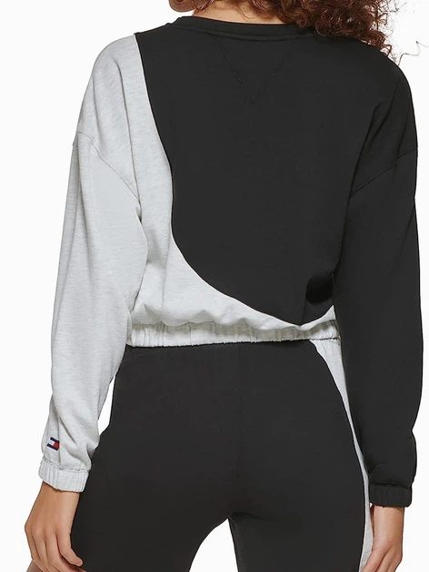 Tommy Hilfiger Women's Elastic Hem Crew Neck Sweatshirt - photo 4