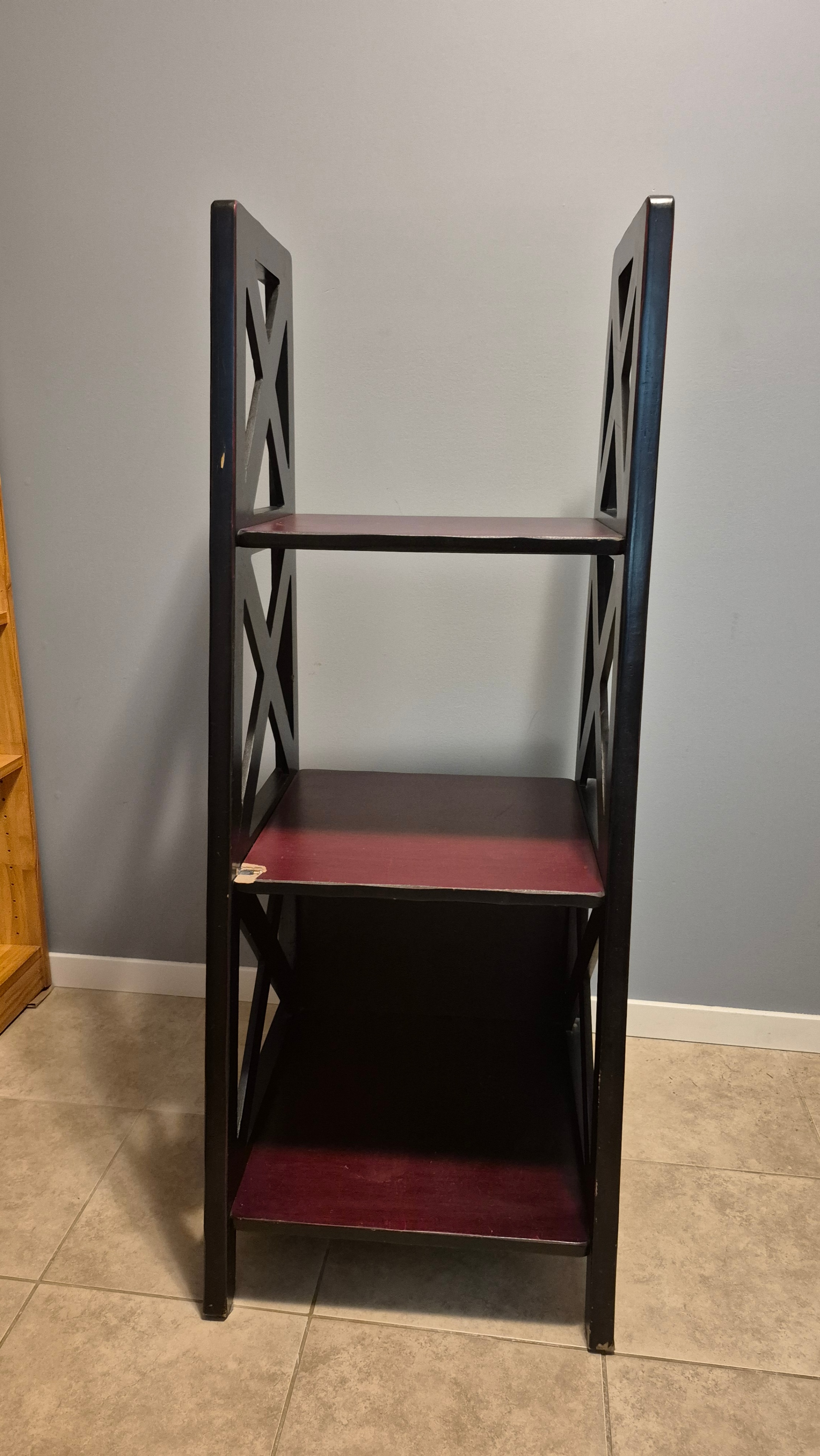 Dark Wood 3-Shelf Bookcase - photo 3