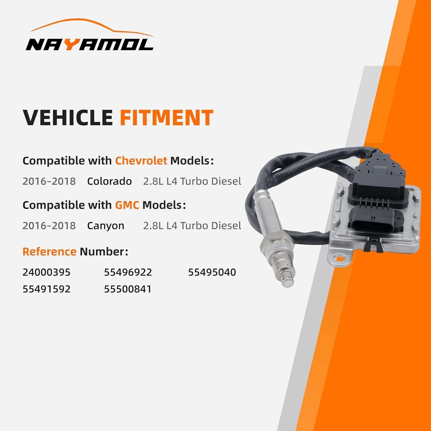 Nitrogen NOx Sensor Chevrolet Colorado  GMC Canyon 16-18 - photo 4