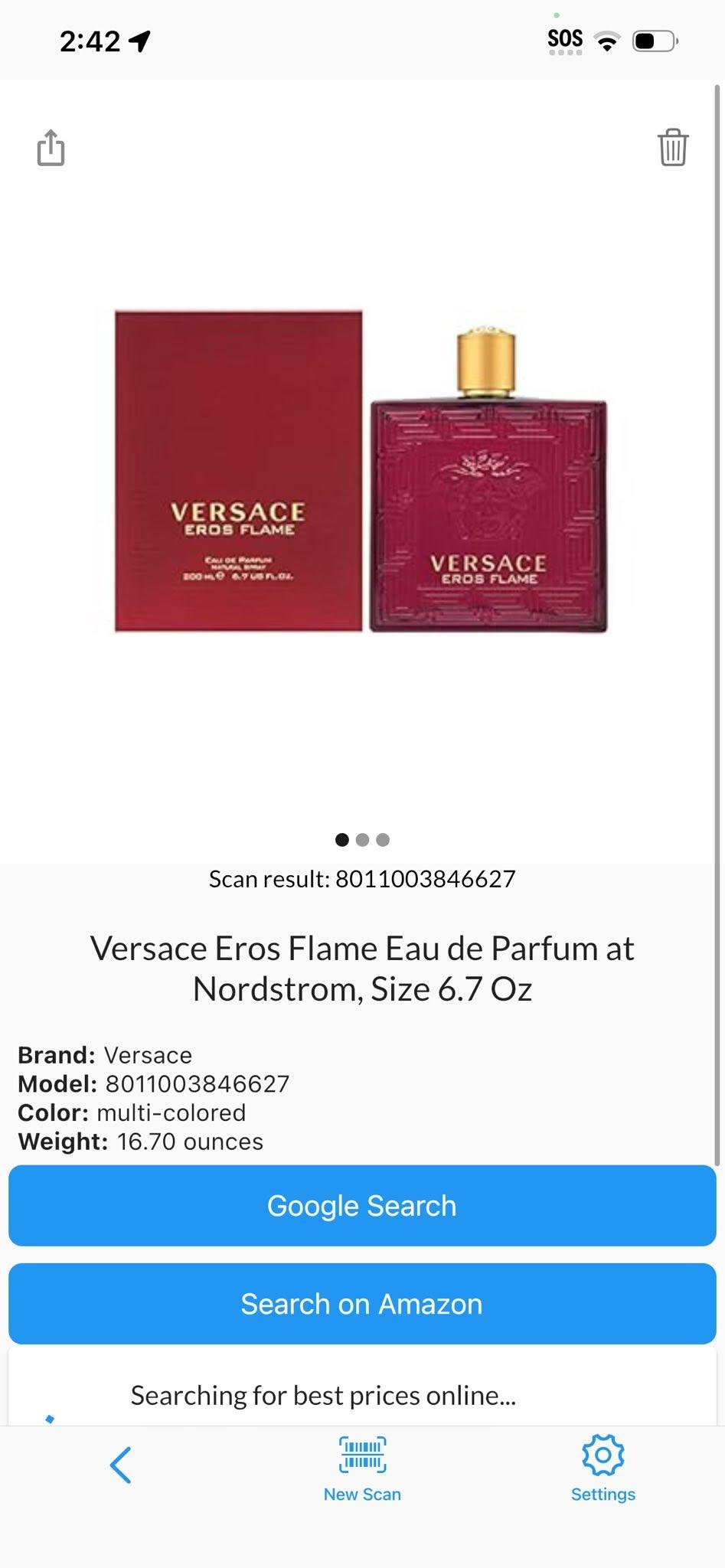 Versace Eros Flame – Eau de Parfum 6.7 oz (Men) - photo 3