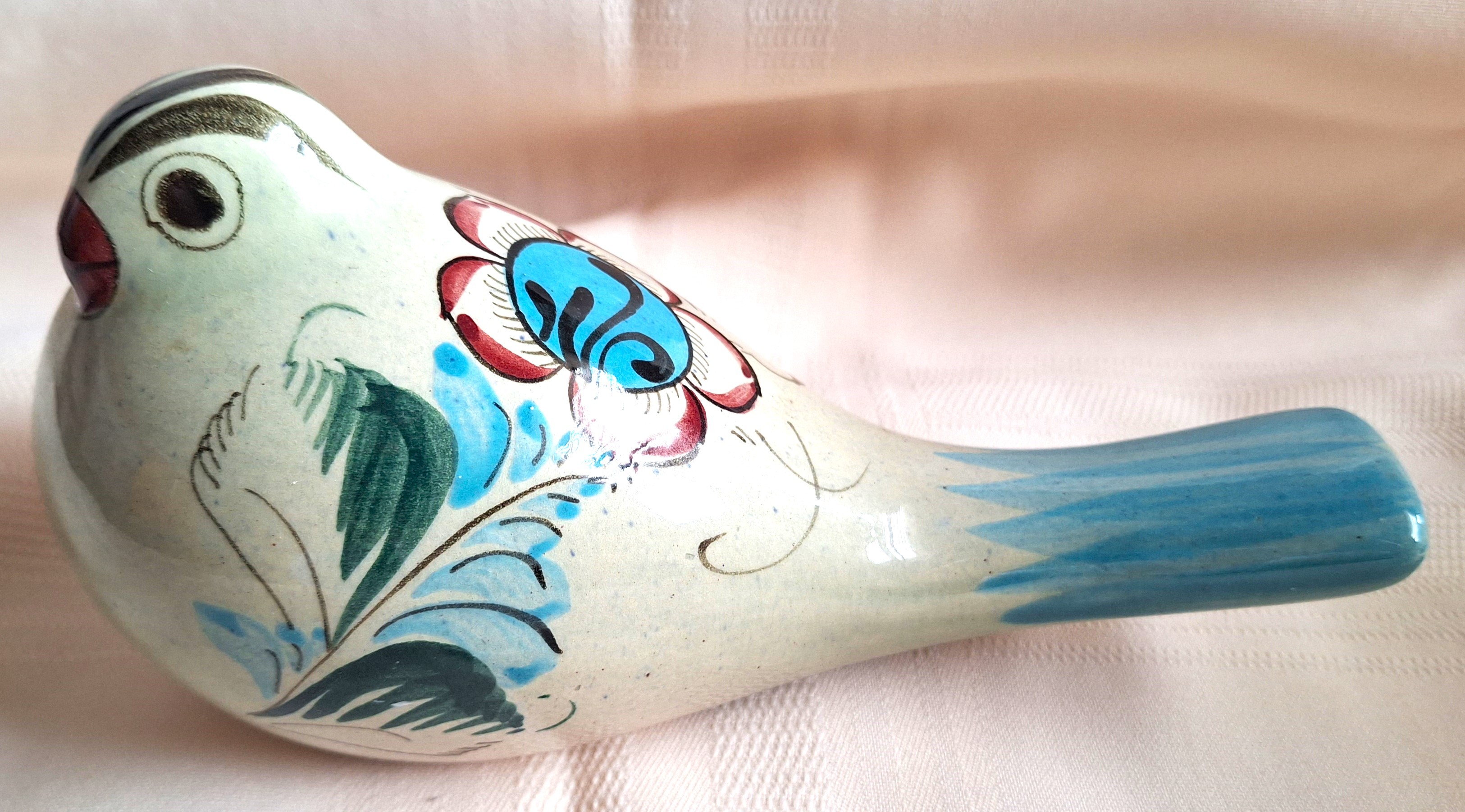 First Nations Bird Pottery Made in Canada signed by the Artist