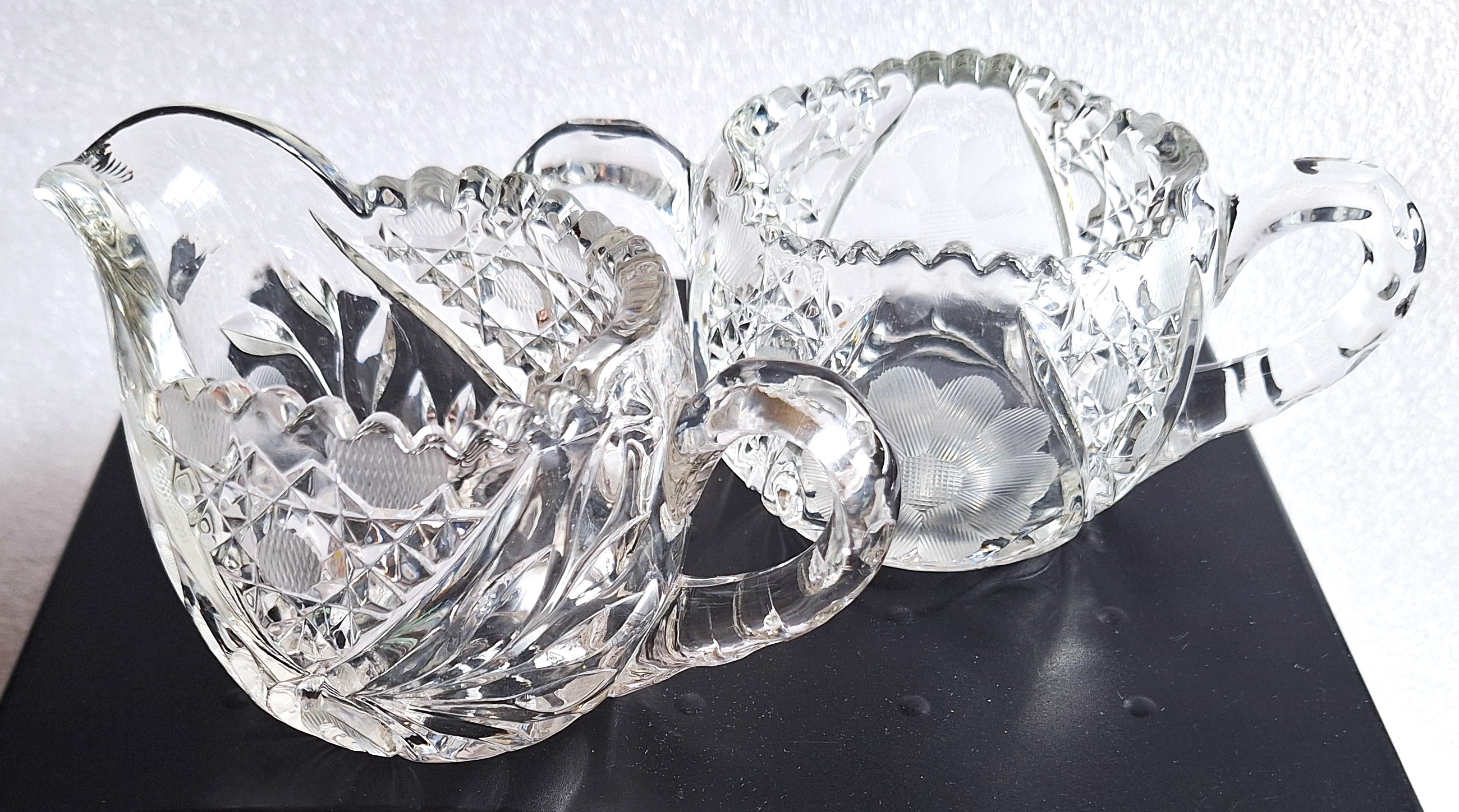 Crystal Creamer and Sugar Bowl Set