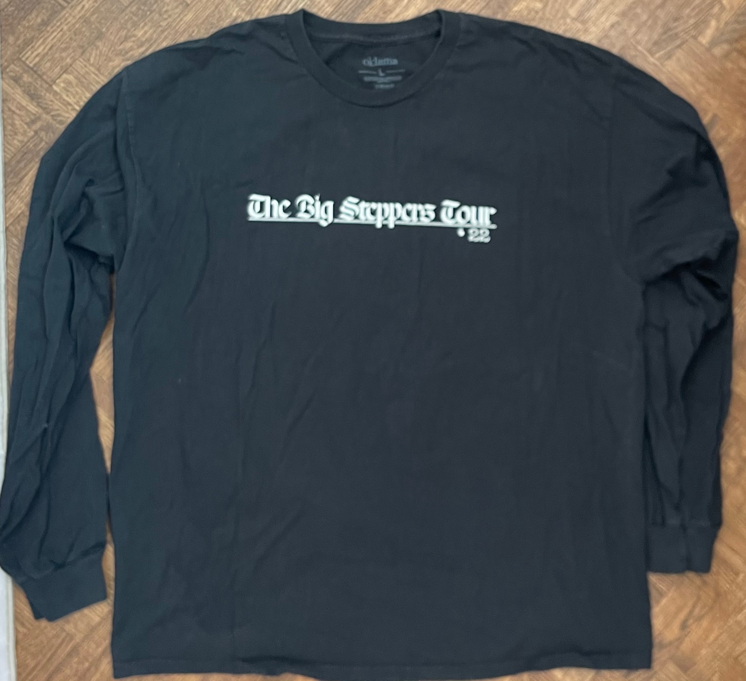 Kendrick Lamar Big Steppers Tour Long Sleeve Black - (Size L) - photo 2