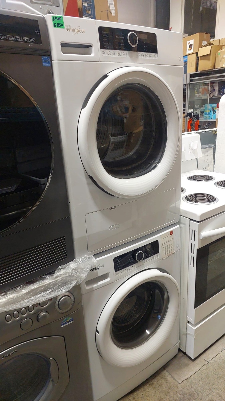 Washer & Dryer Set - 24 Whirlpool - Front Load - White - Used